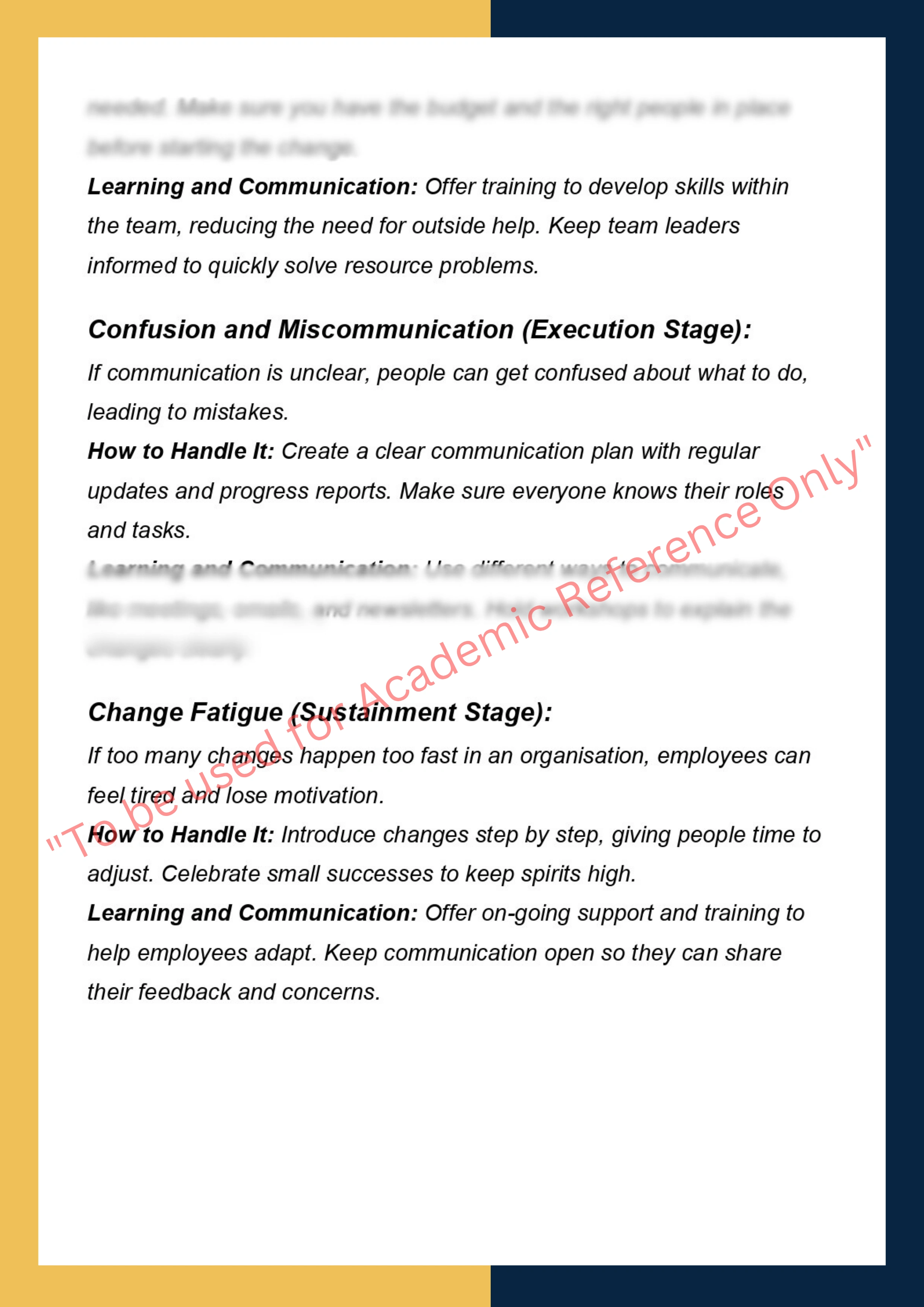 Assignment sample solution of BSBLDR811 - Lead strategic transformation 1