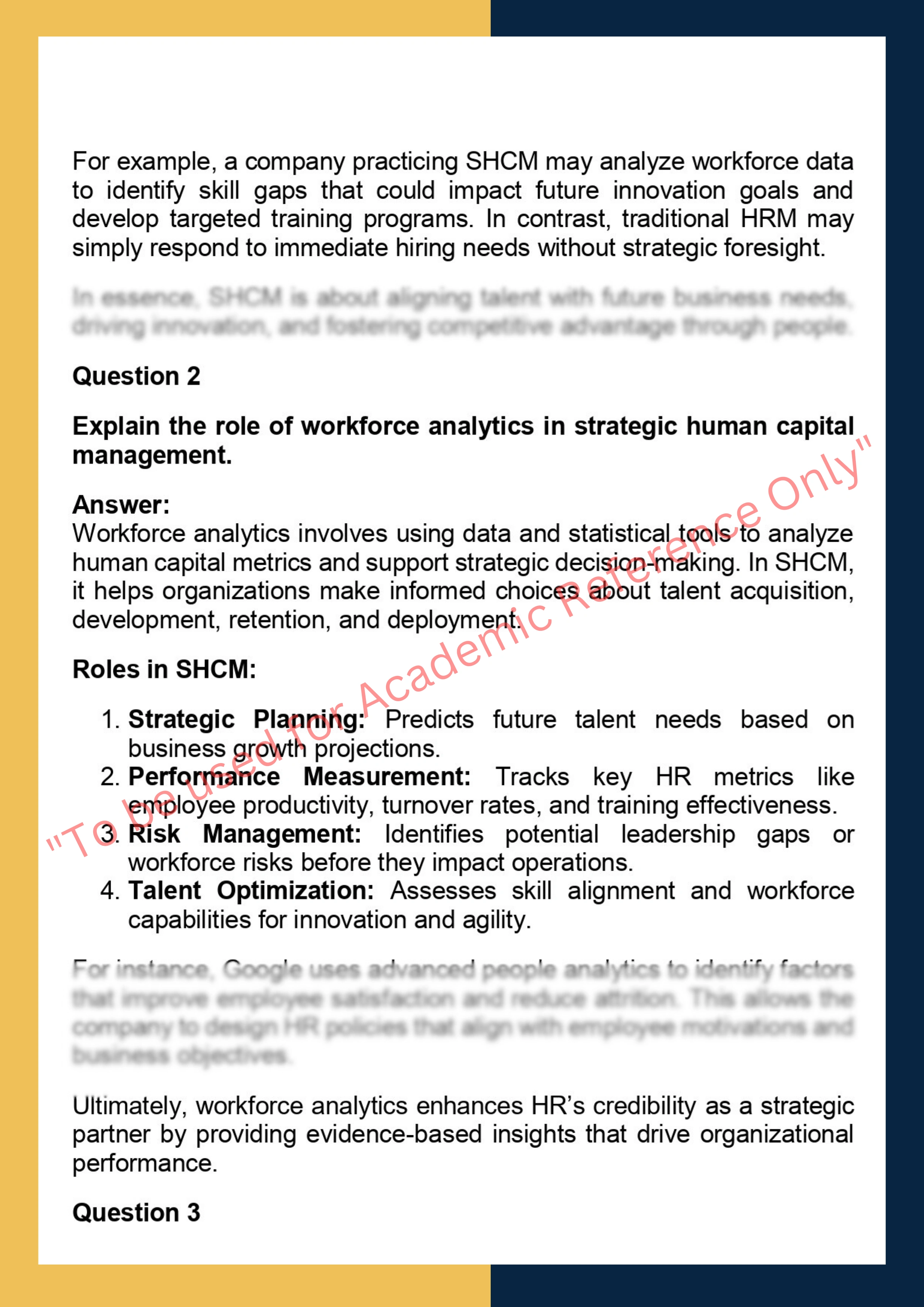 HRMT6020–  Strategic Human Capital  Management 1