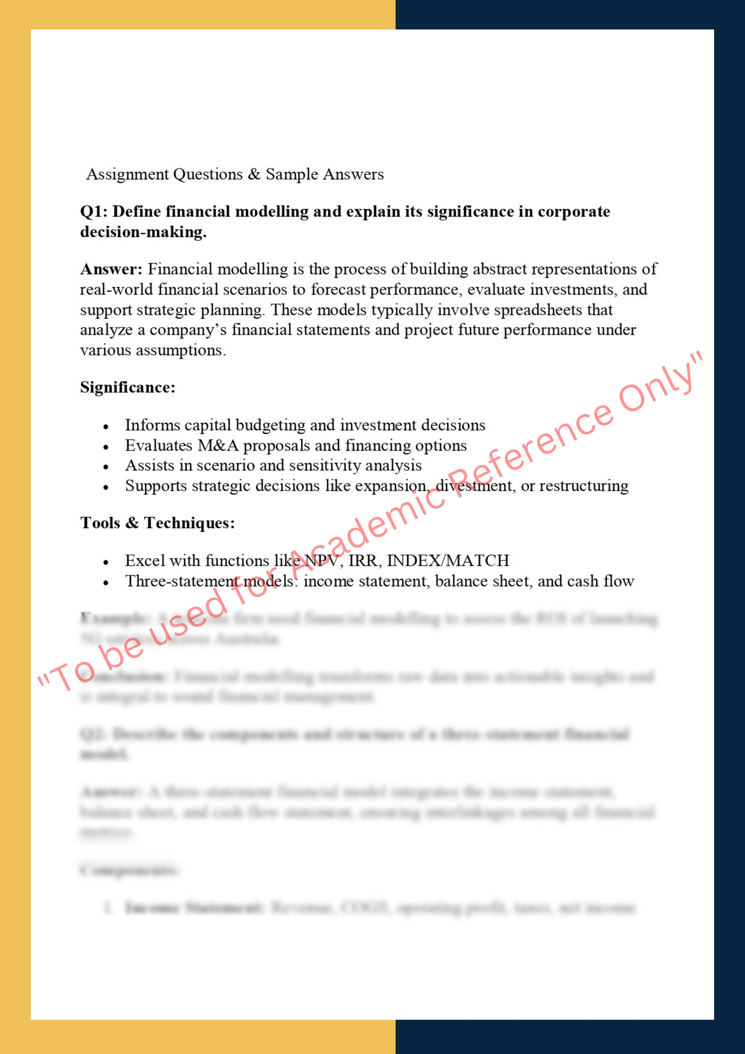 FINC6009- Sustainable Finance & Impact Investing 1