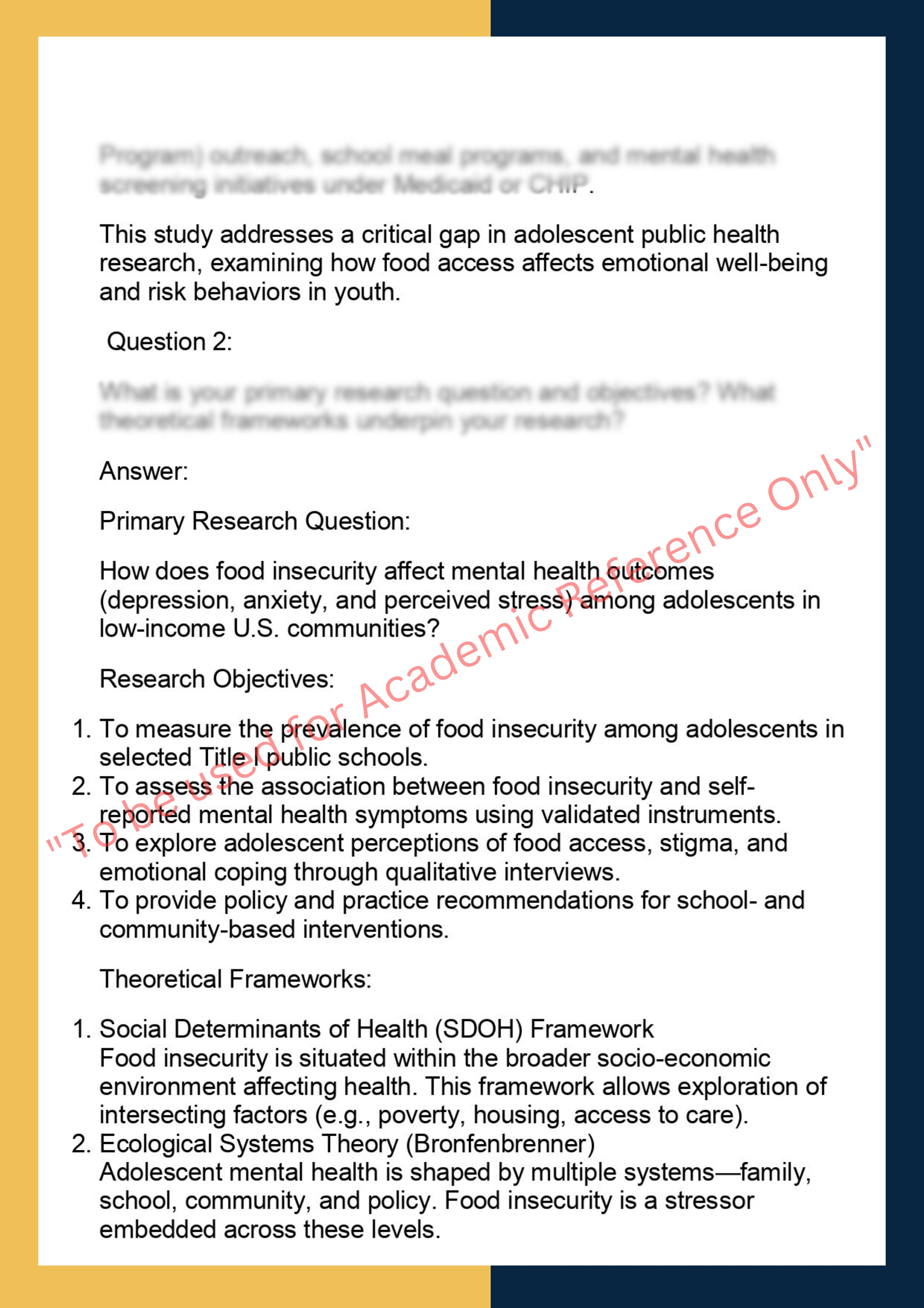 PUBH7301 - Public Health Research Project 1