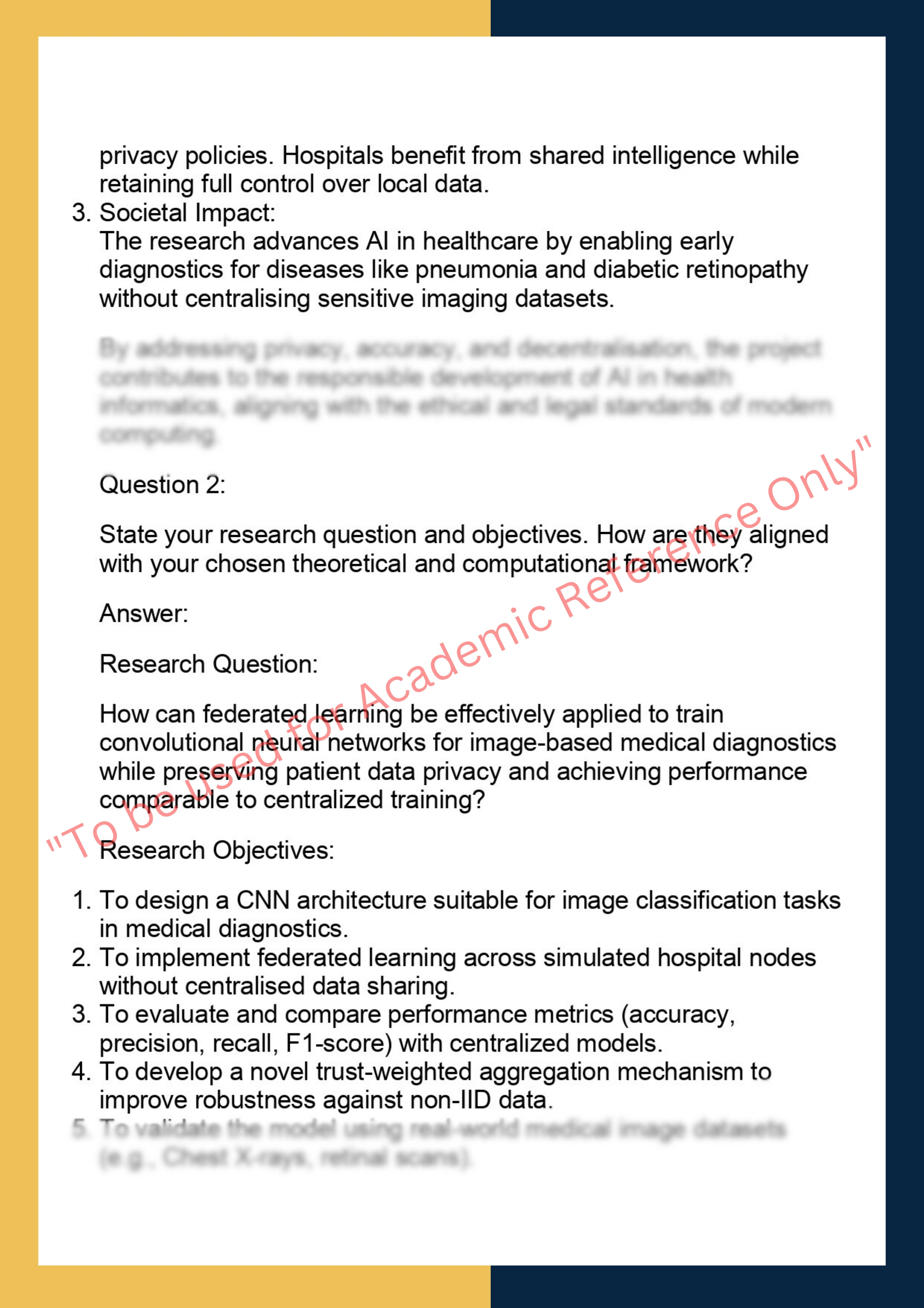 COMP7300– Computer Science Research Thesis 1