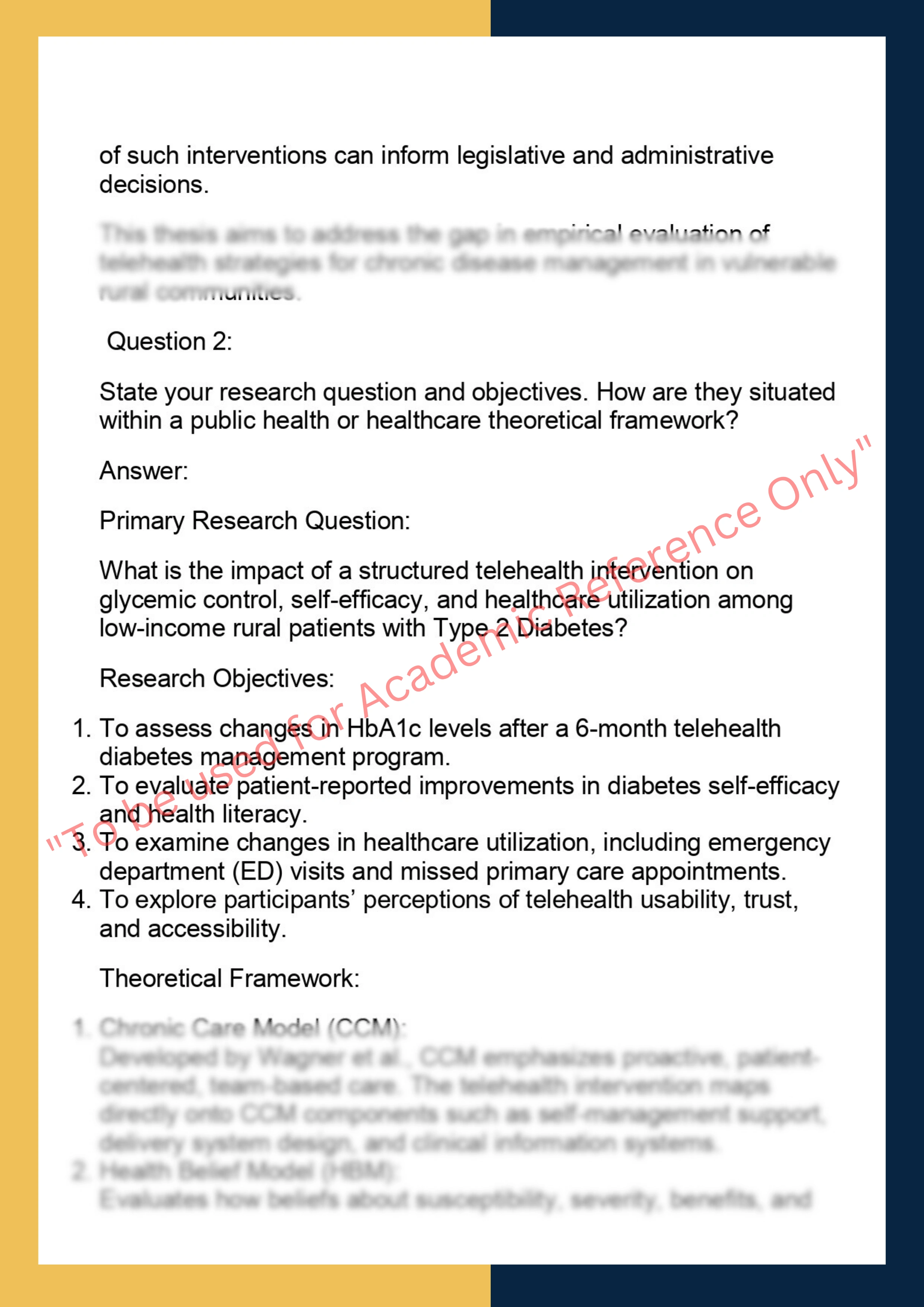 HLTH7200-  Health Science Thesis 1