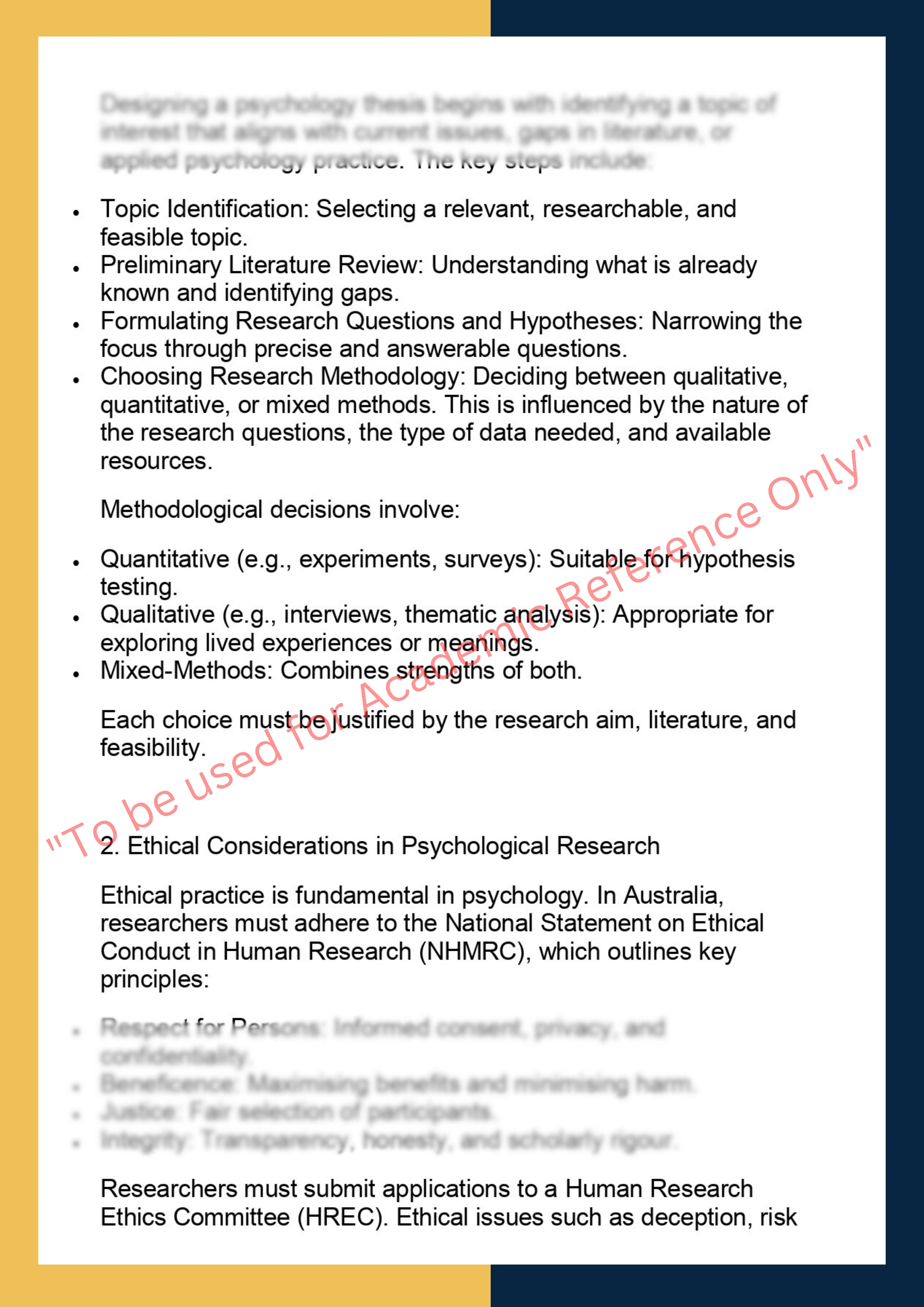 PSYC7101-  Psychology Thesis 1