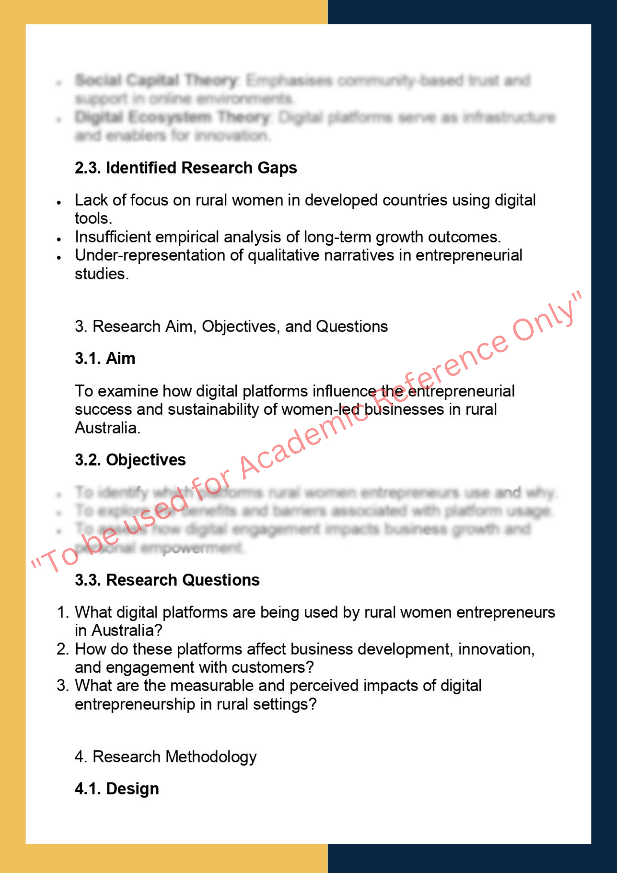 INNO7100 – Innovation and Entrepreneurship  Thesis 1