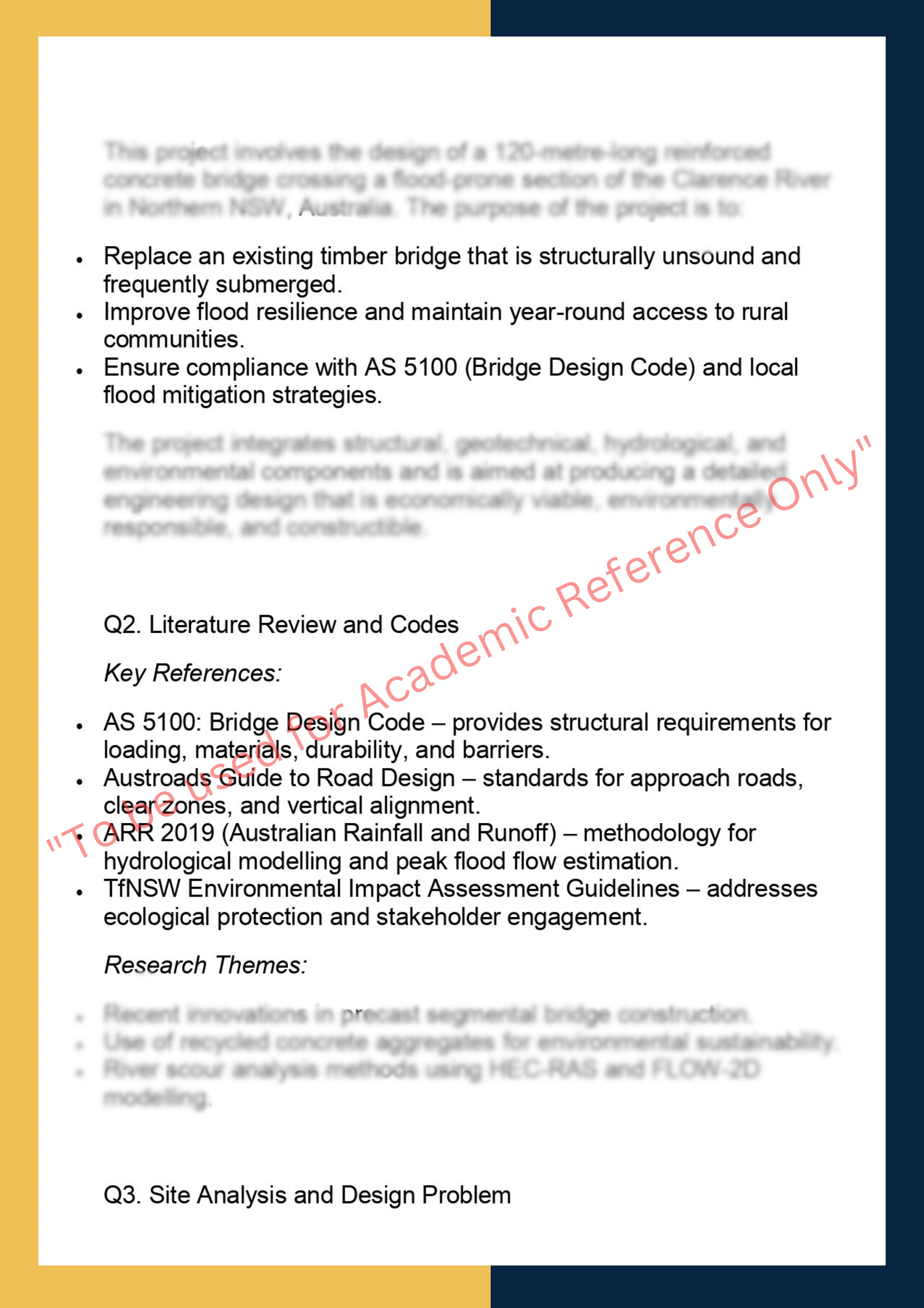 CIVL7100: Civil Engineering Design Project 1