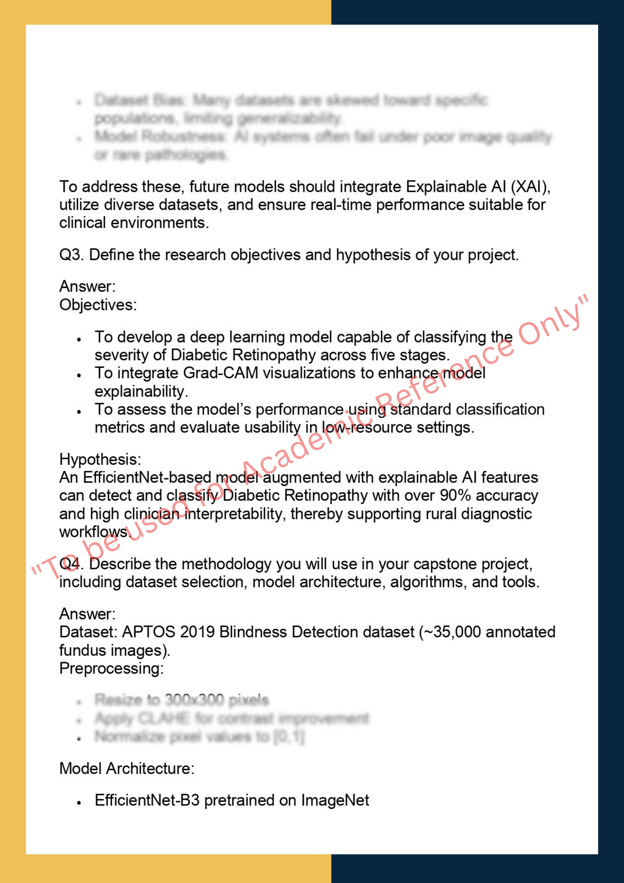 AI7001- Artificial Intelligence Capstone 1