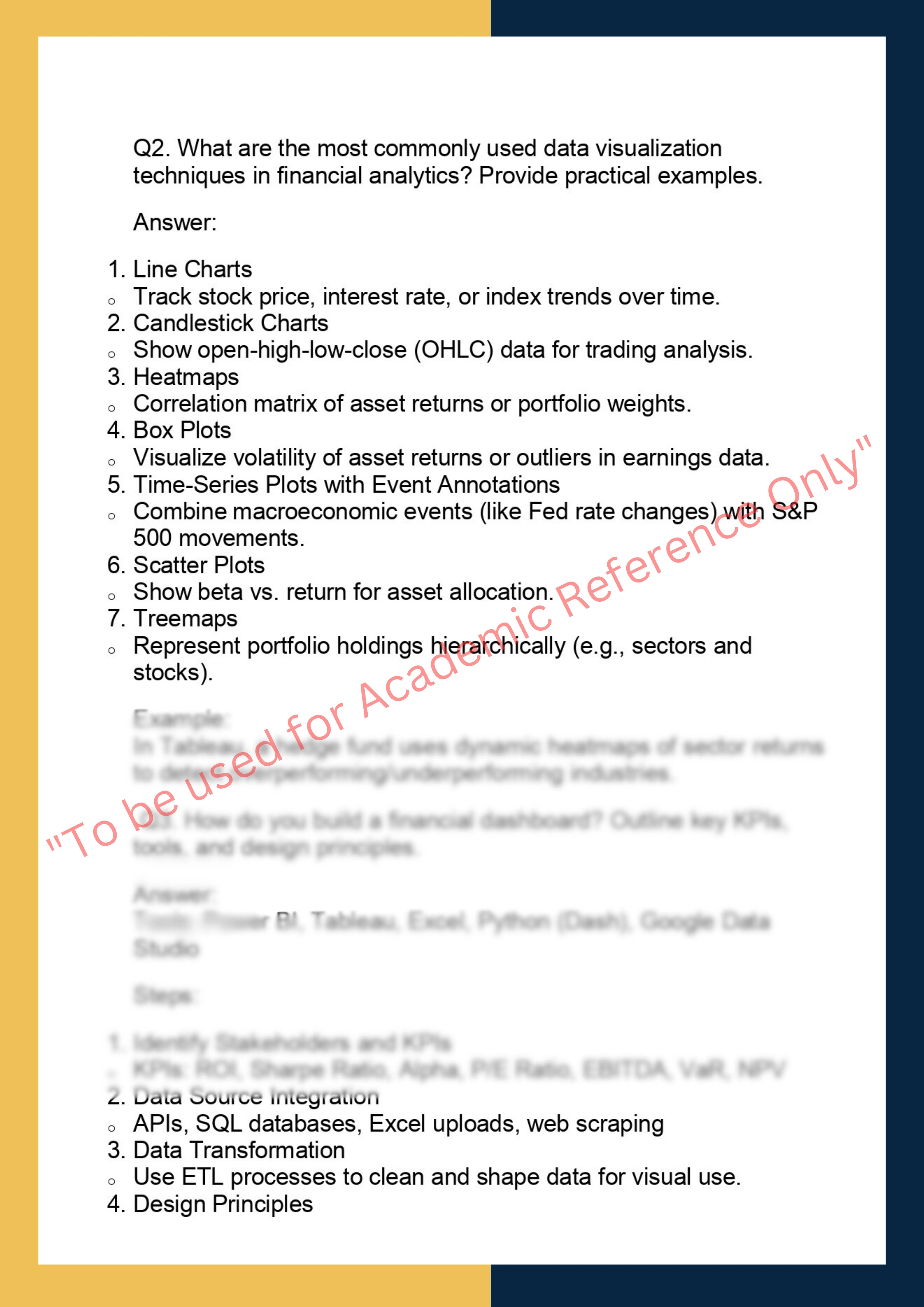 FINC6025 –  Financial Data Analytics 1