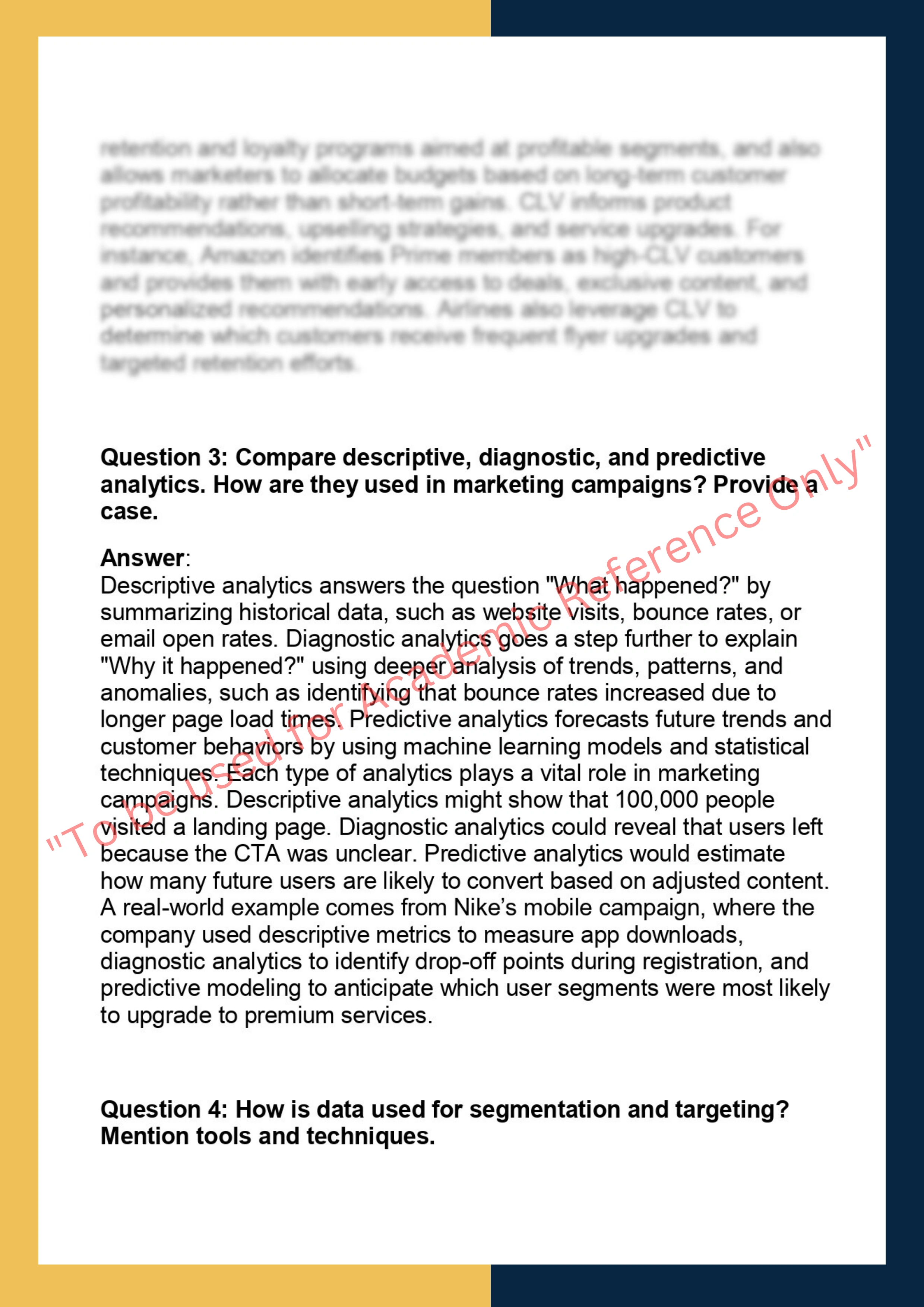 BUSMKT570 – Marketing Analytics and Insights 1