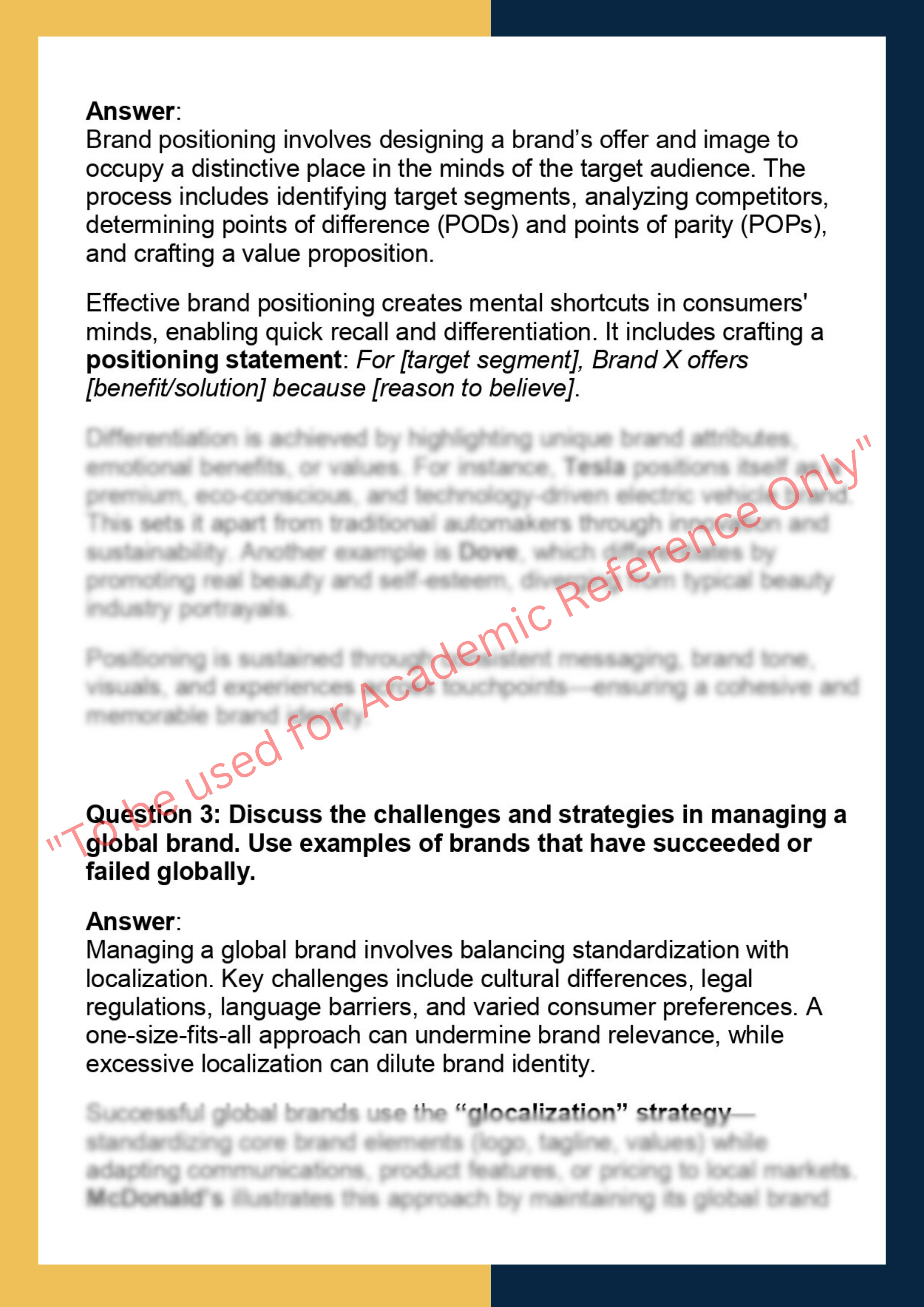 MK615 – Brand  Strategy and Management 1