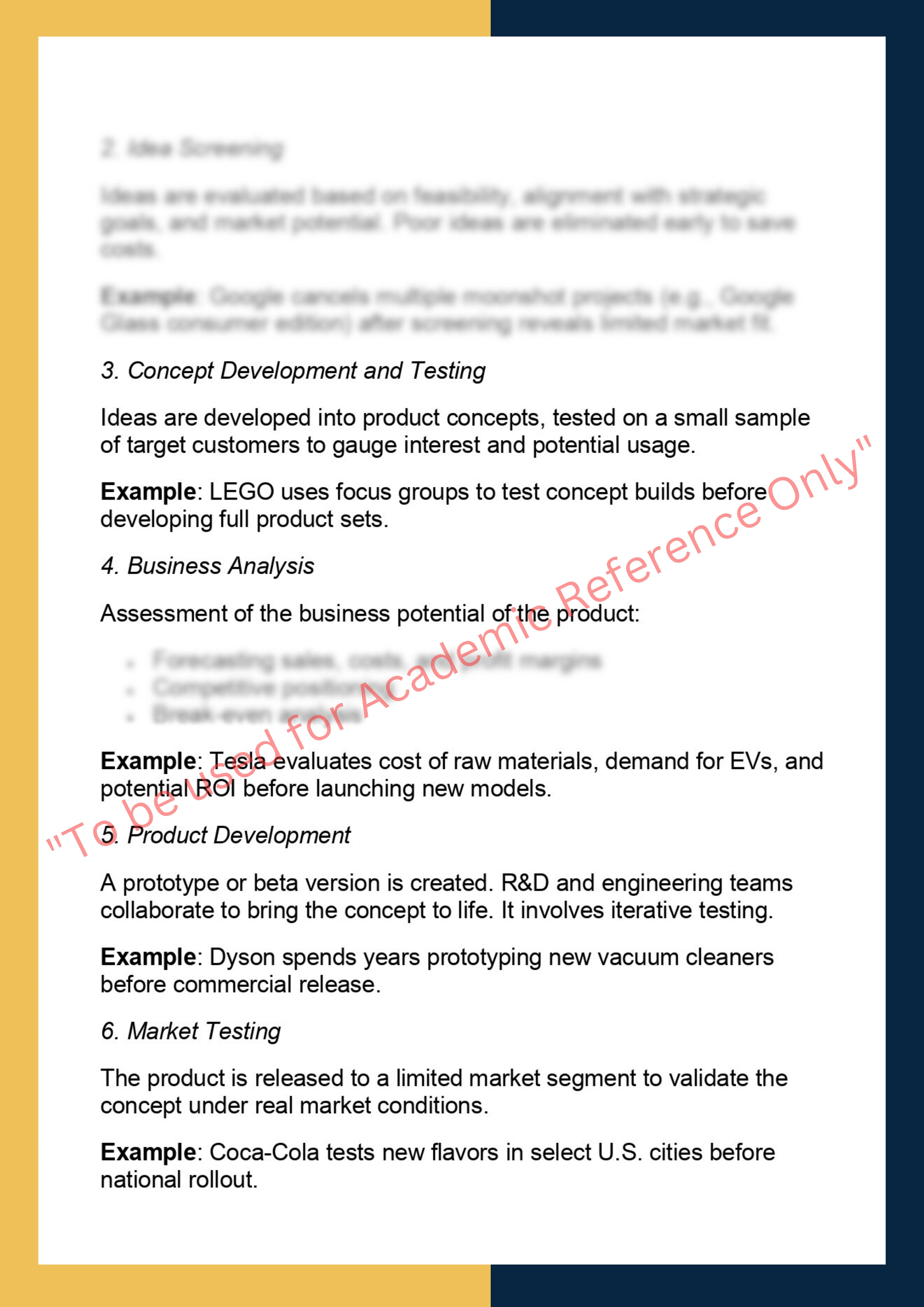 MRKT558- New  Product Development and  Innovation 1