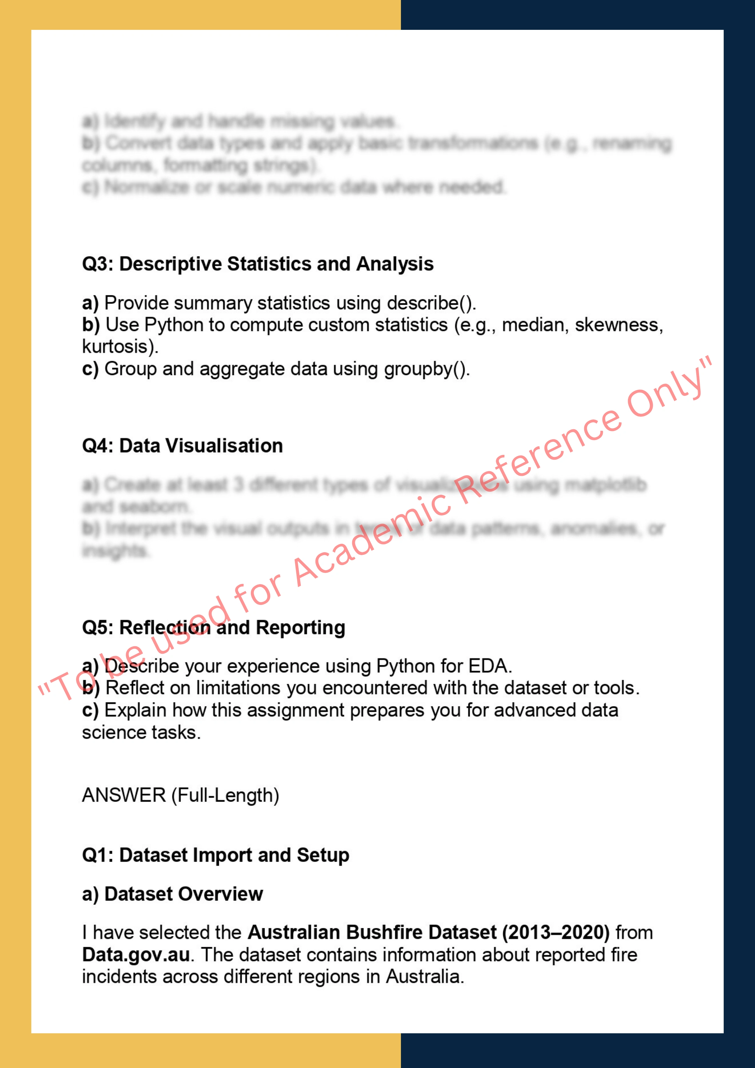 PYNX641: Python Foundations for Data  Science 1