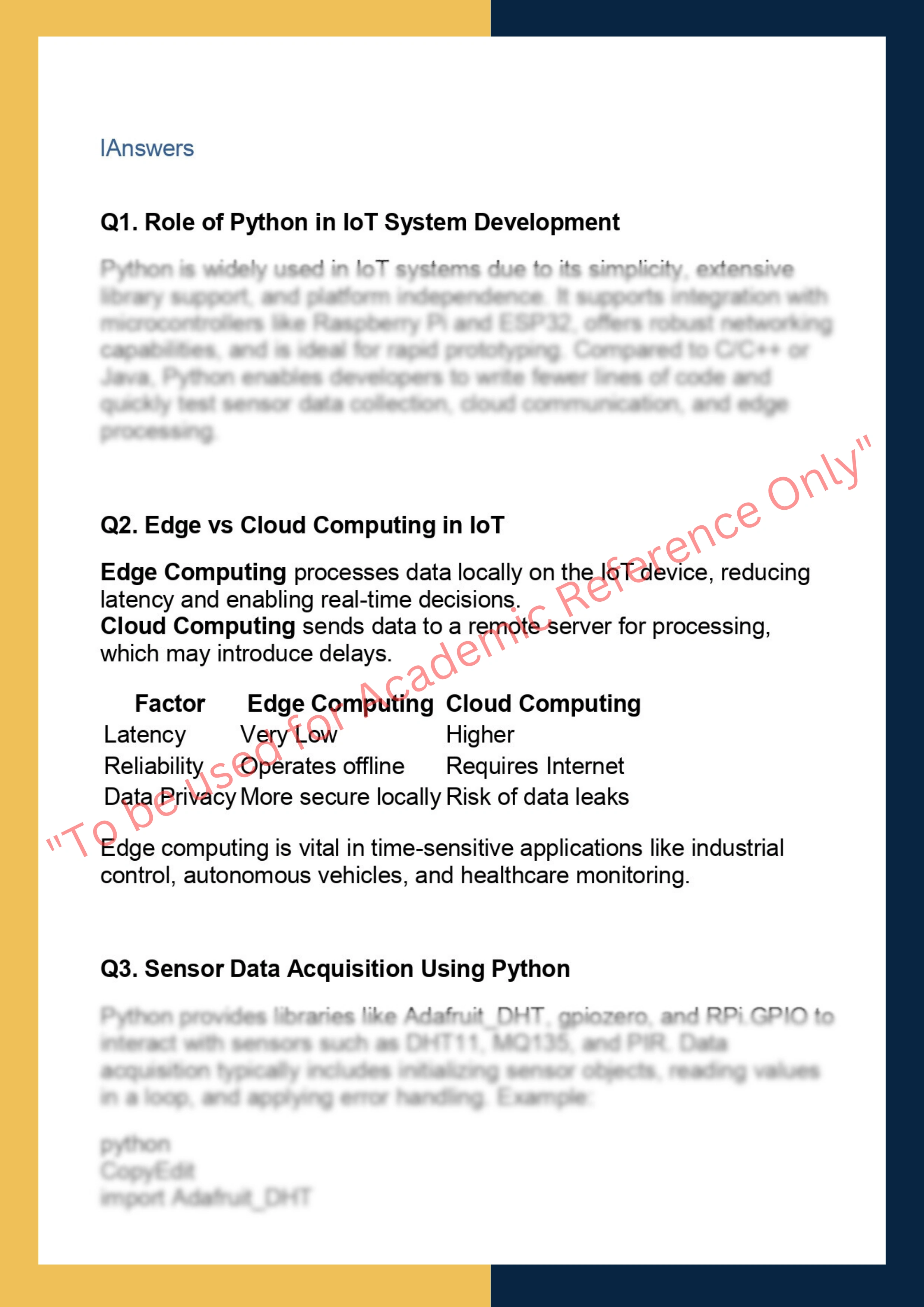 IOTP654: Python for IoT Systems and Edge  Devices 1