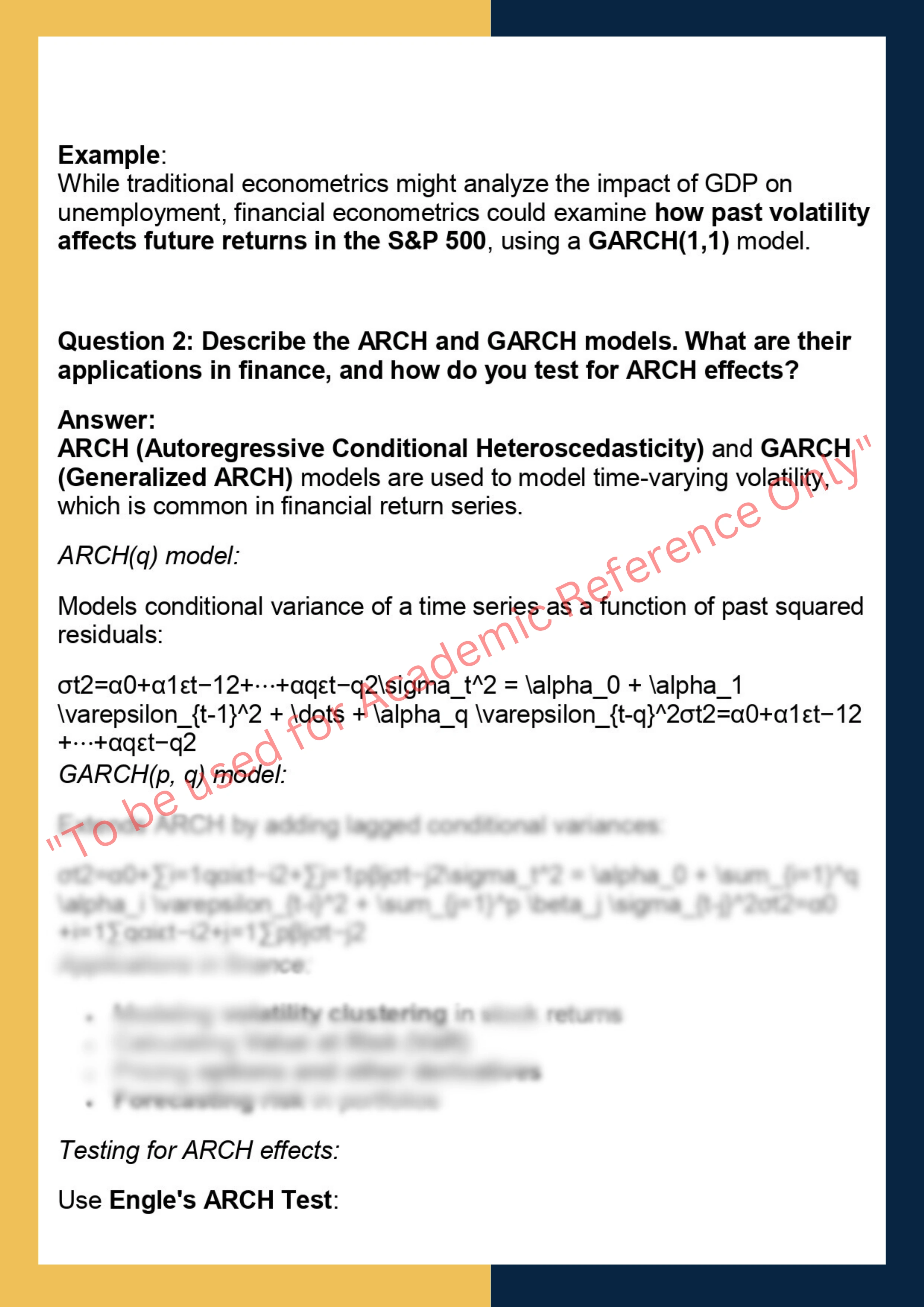 FINC6037 –  Financial Econometrics 1