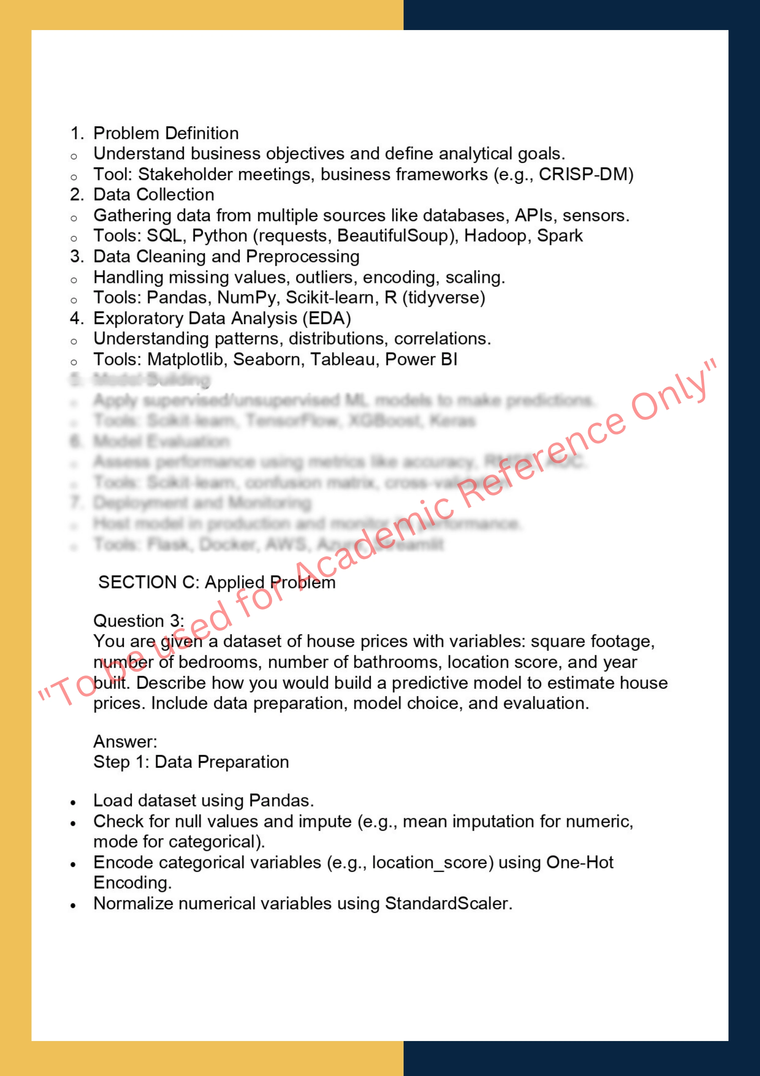 DSCE6001 – Foundations of Data Science 1