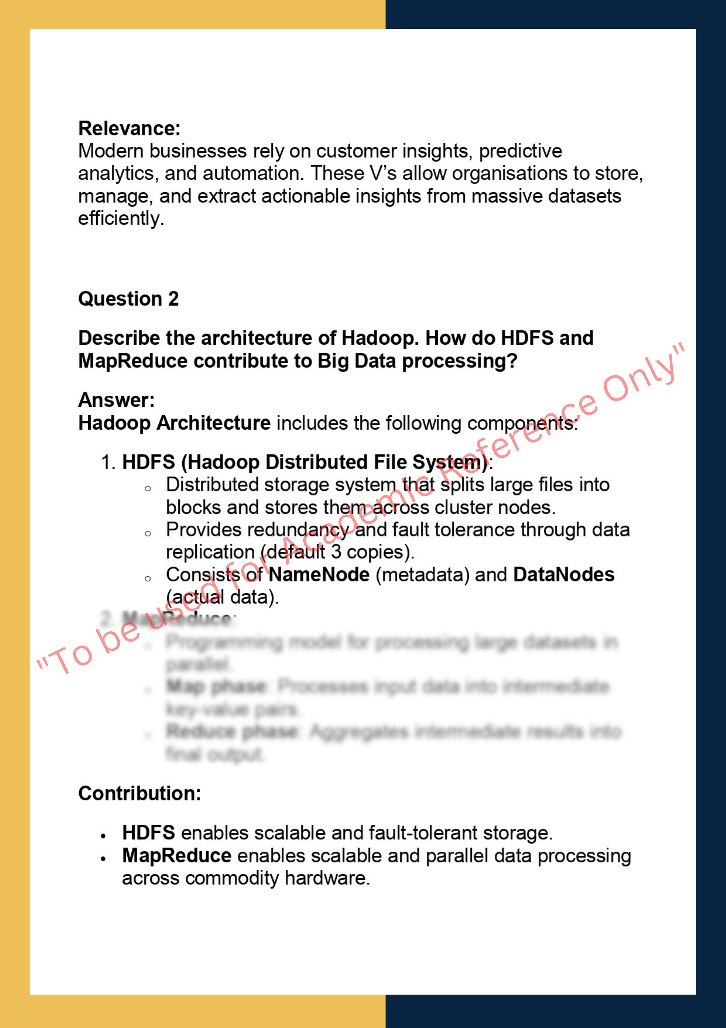 DSCE6003 – Big Data Management &  Infrastructure 1