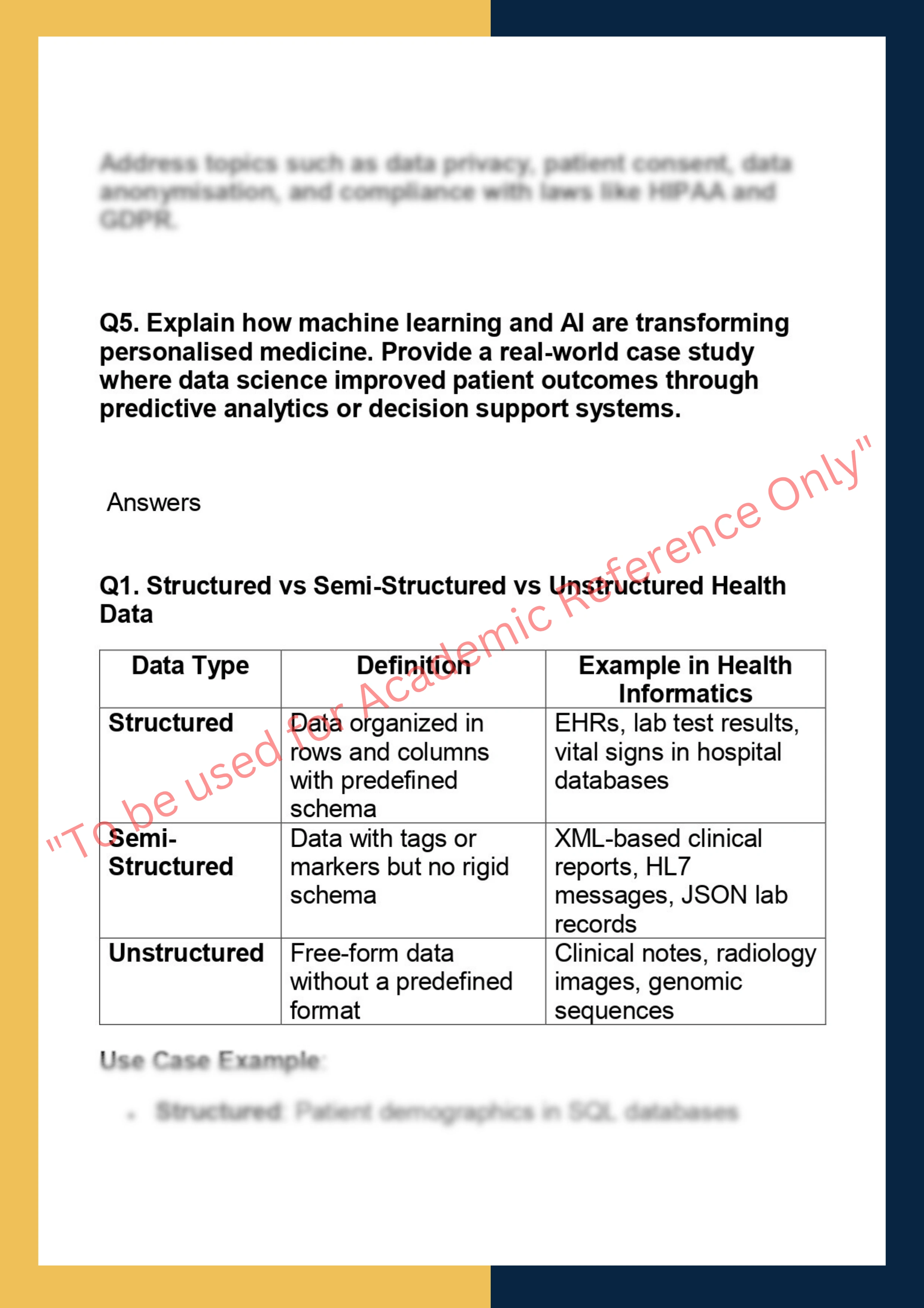DSCE6017 – Health & Bioinformatics Data 1