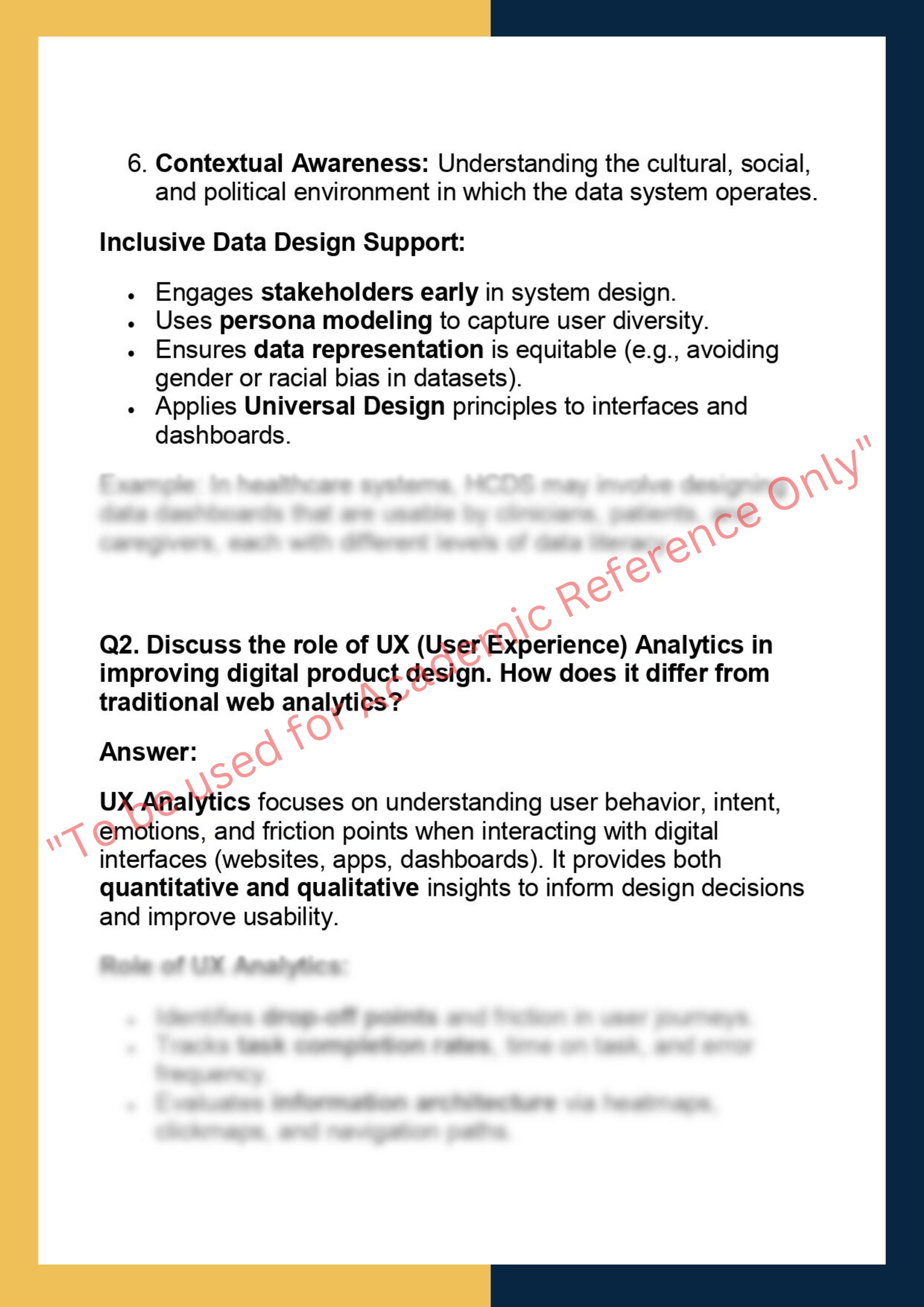 DS5013 – Human-Centered Data Systems &  UX Analytics 1