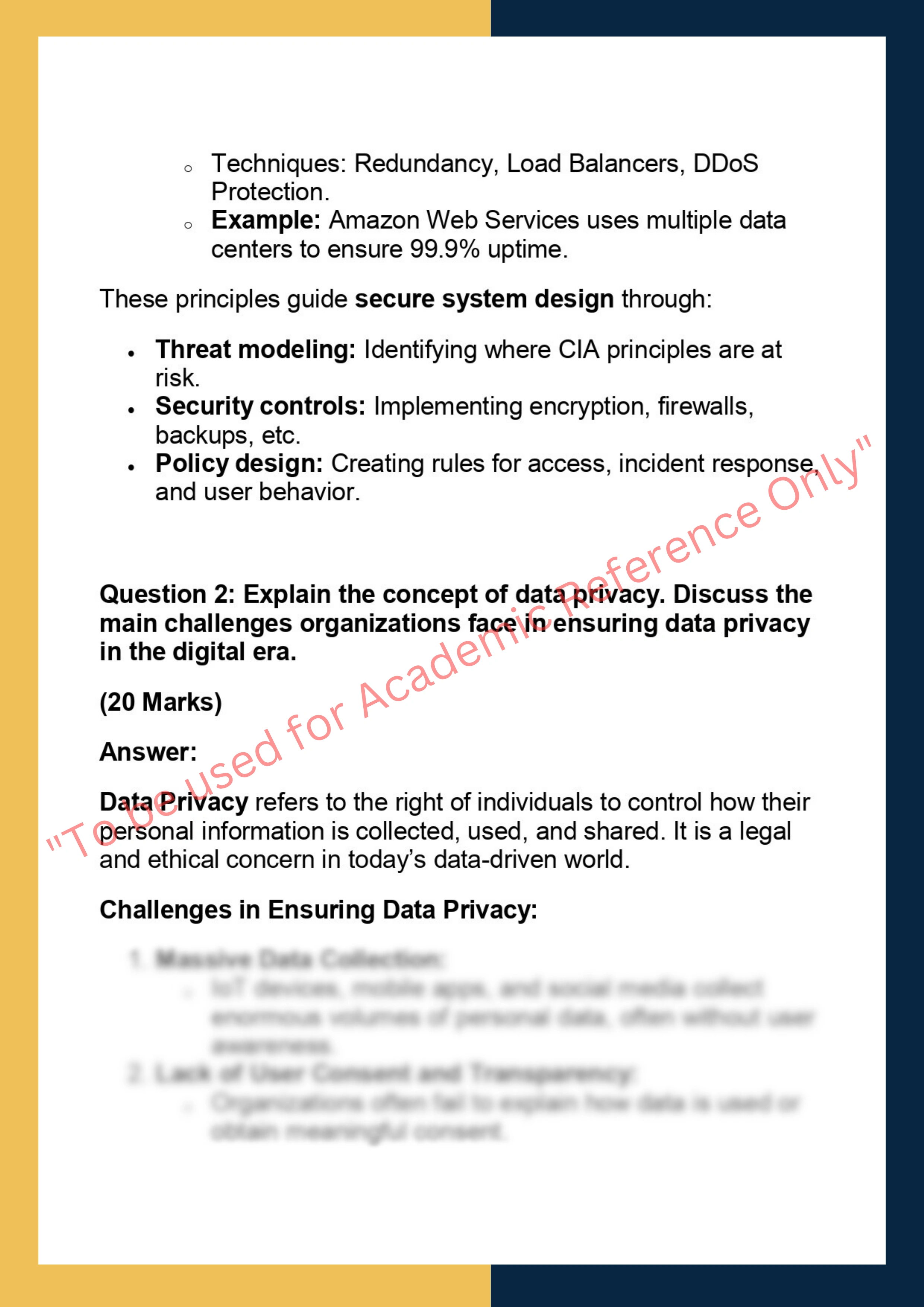 DS5014 – Cyber Security & Data Privacy 1