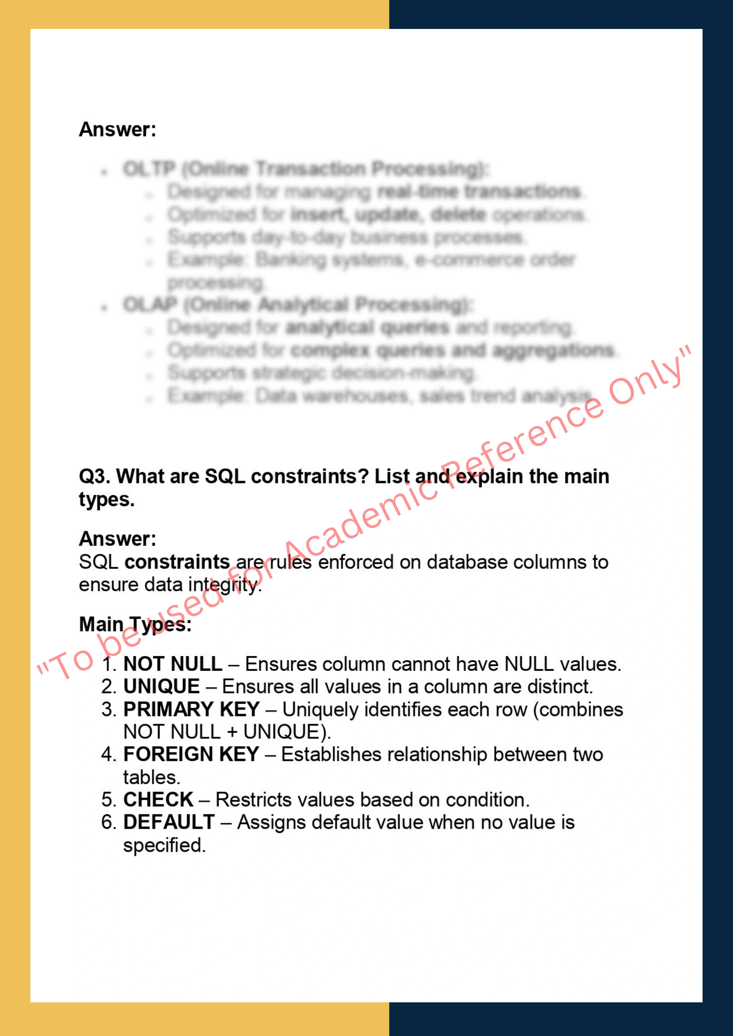 DS6003– Database Systems & SQL 1