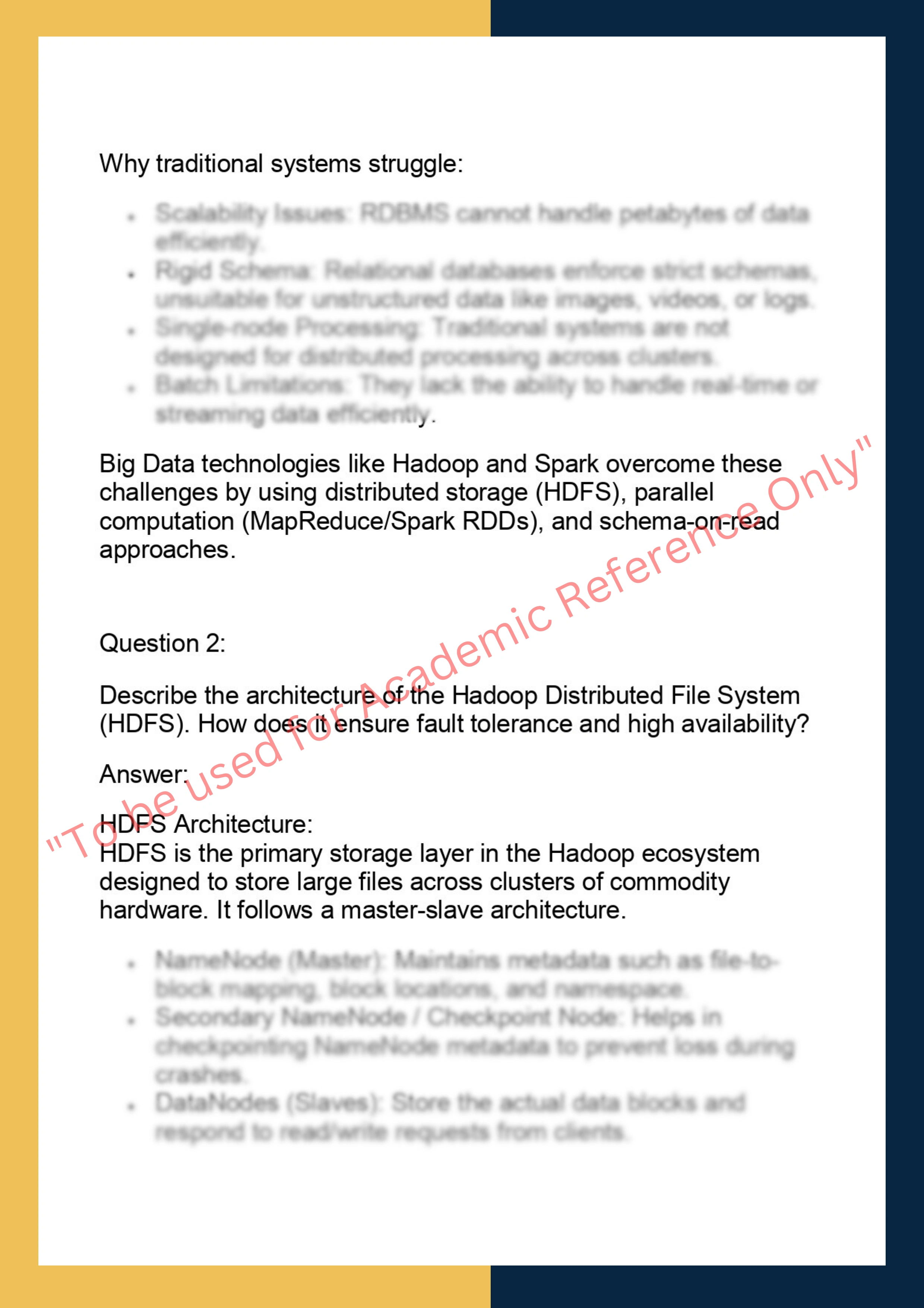 DS6004– Big Data Technologies (Hadoop,  Spark, etc.) 1