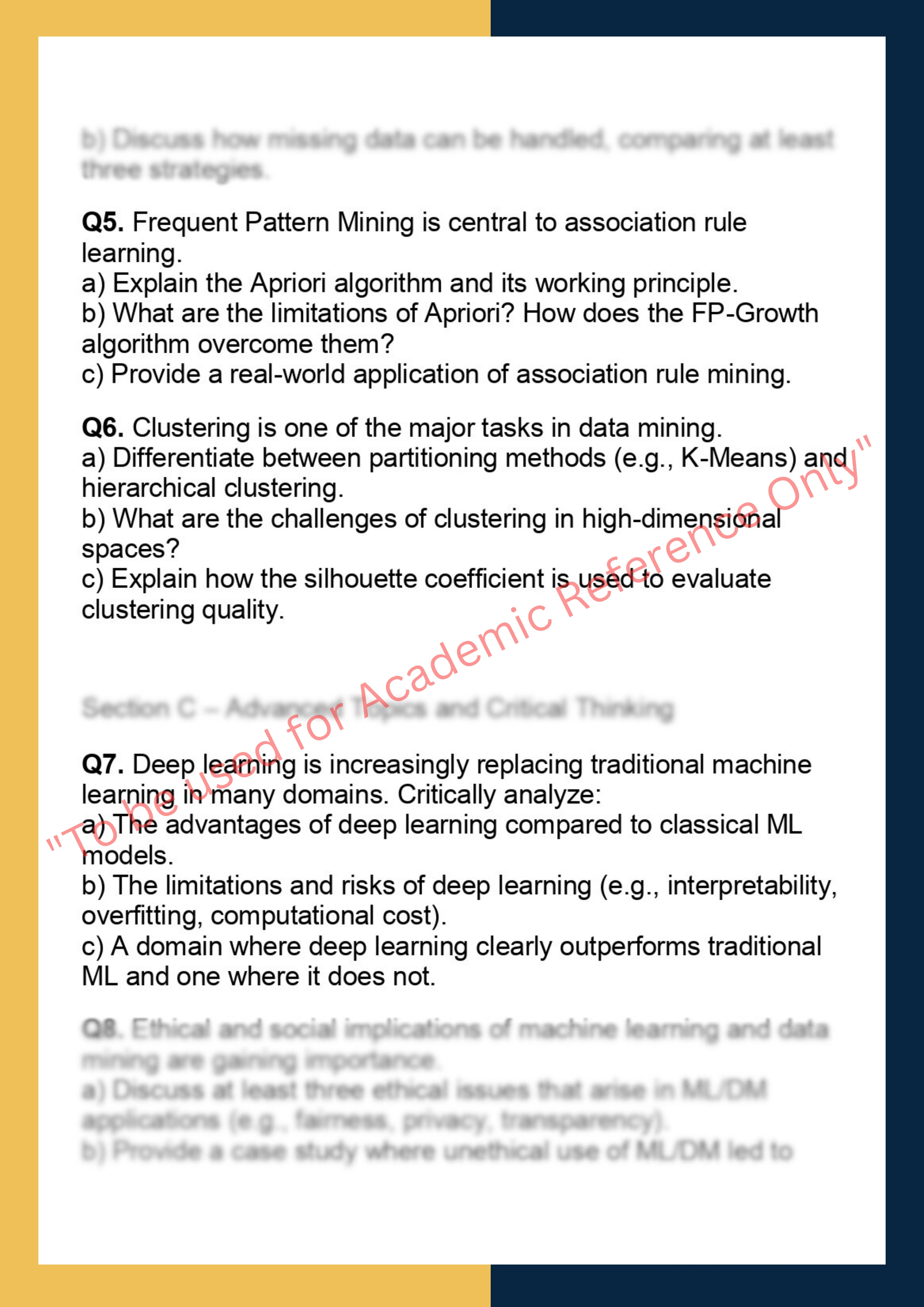 Machine Learning and Data  Mining 1