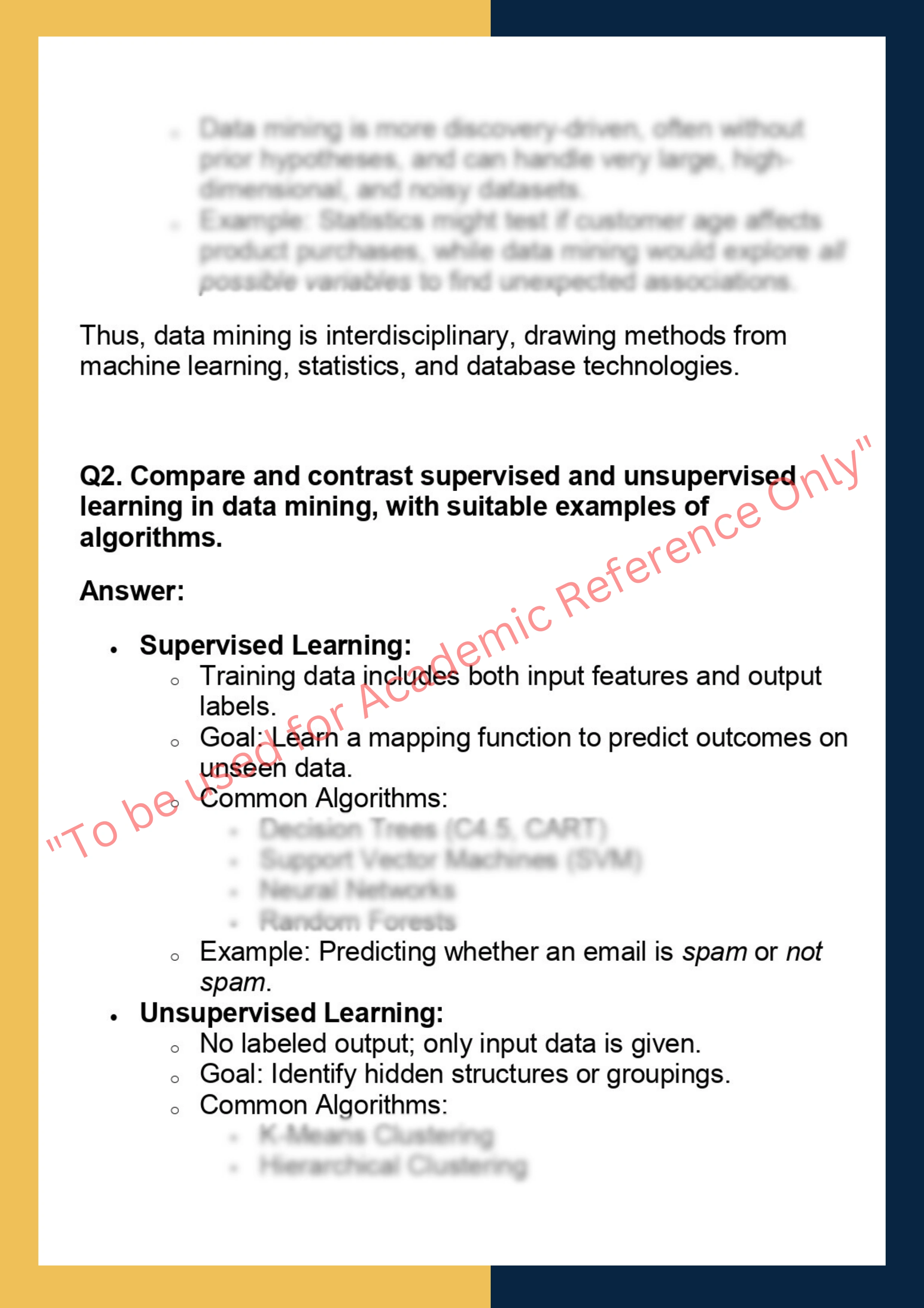 ECS607U –  Data Mining 1