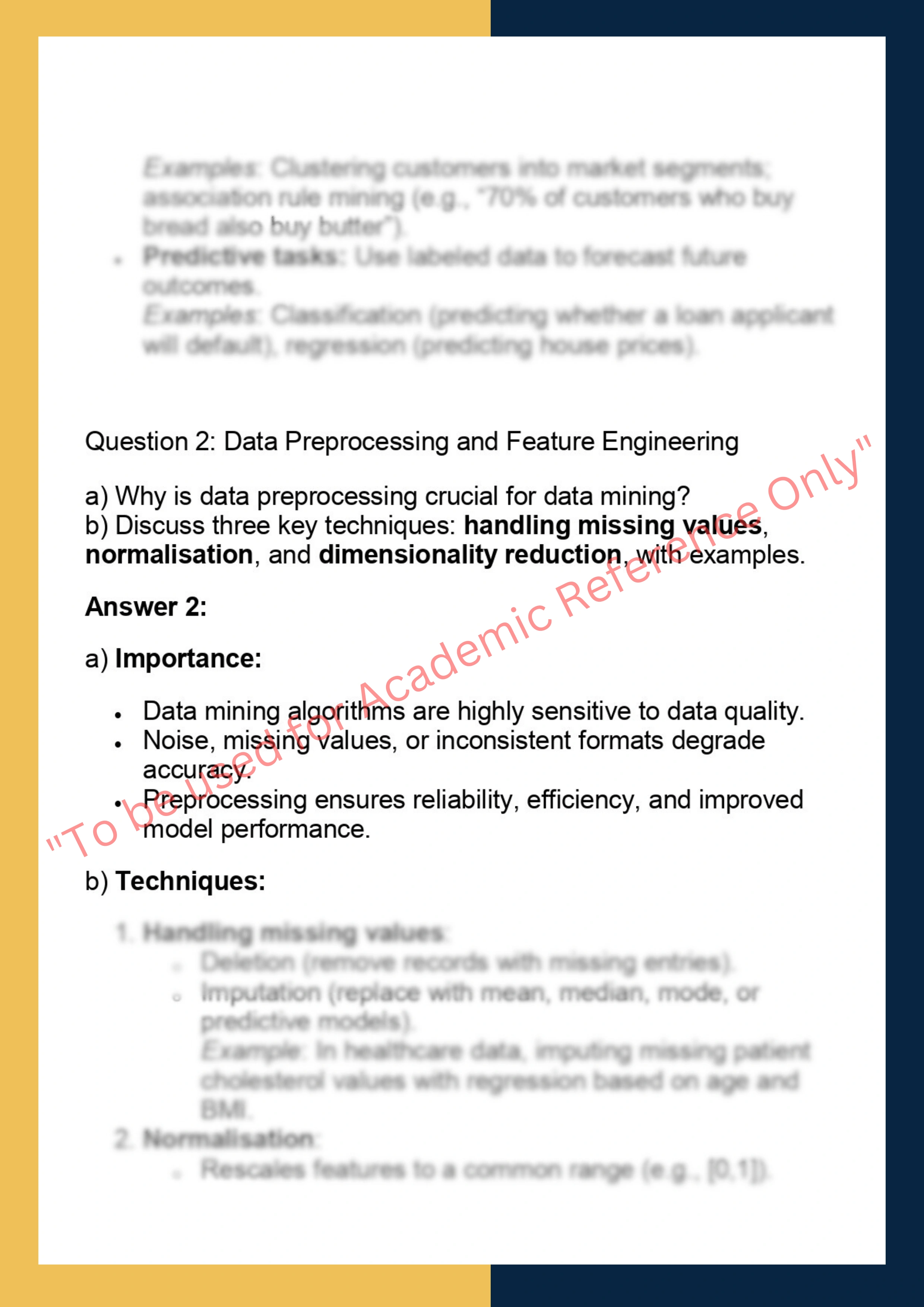 CS909 –  Data Mining 1