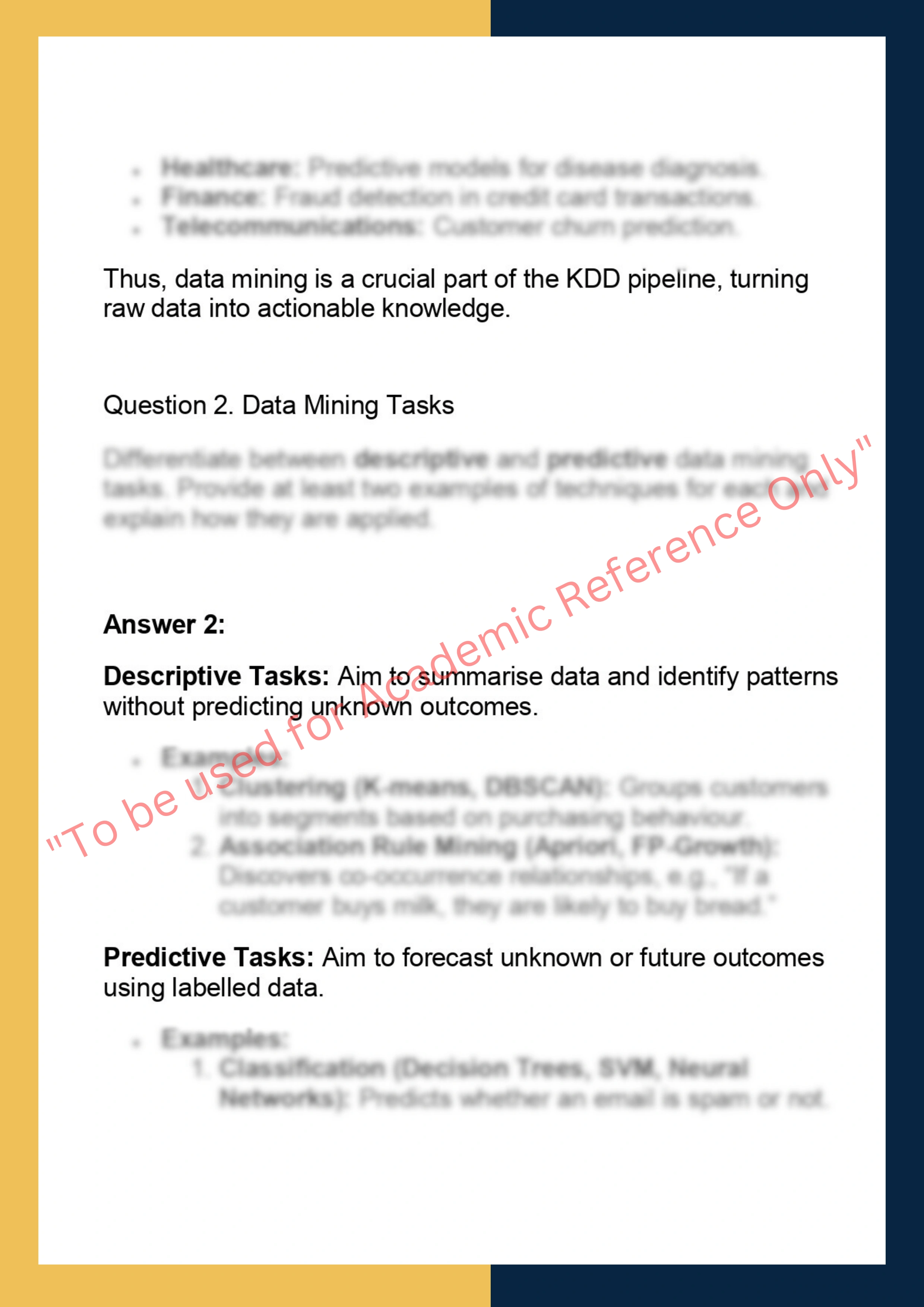 AC53013 – Introduction to Data Mining 1