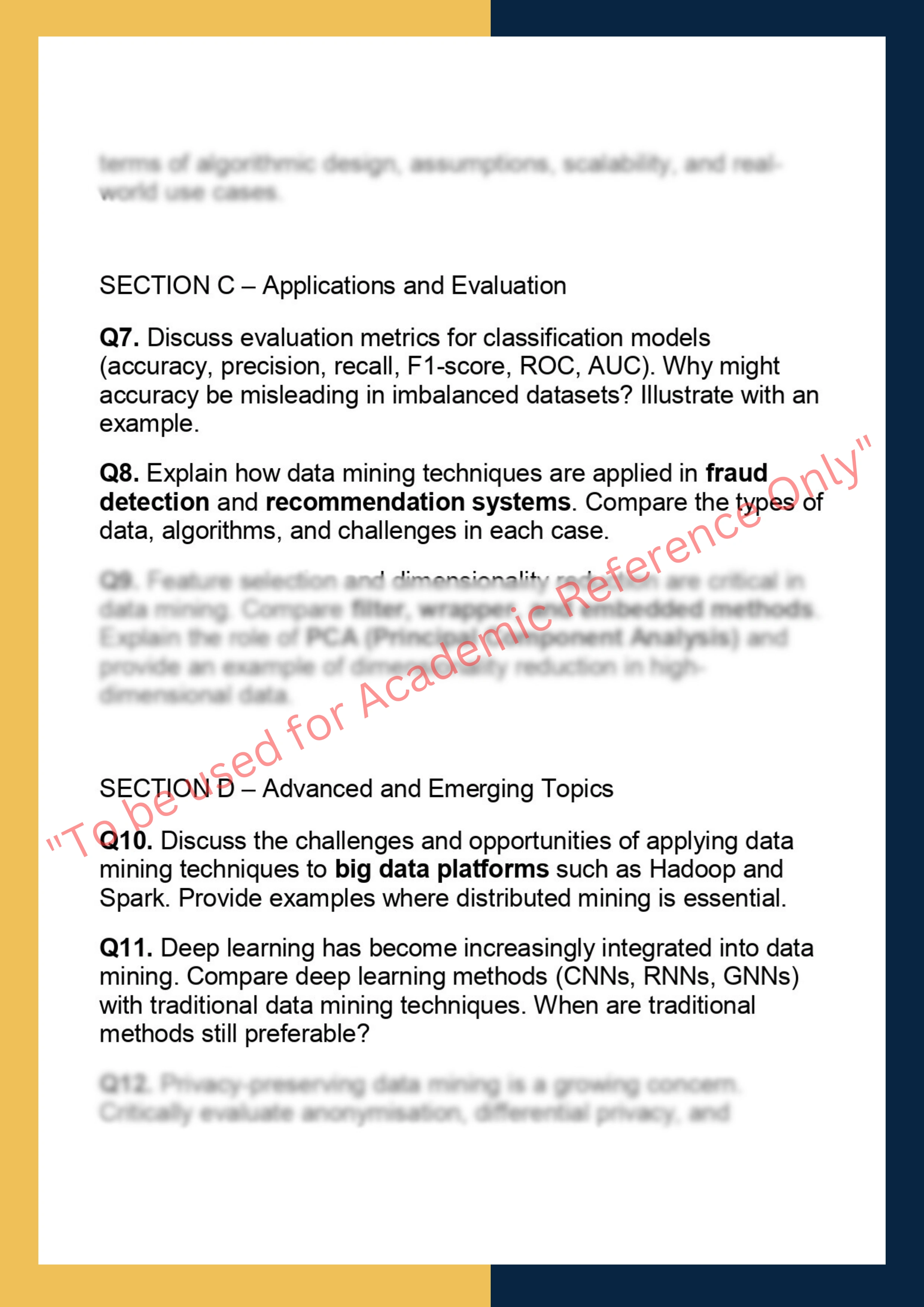 CS57300 –  Data Mining 1