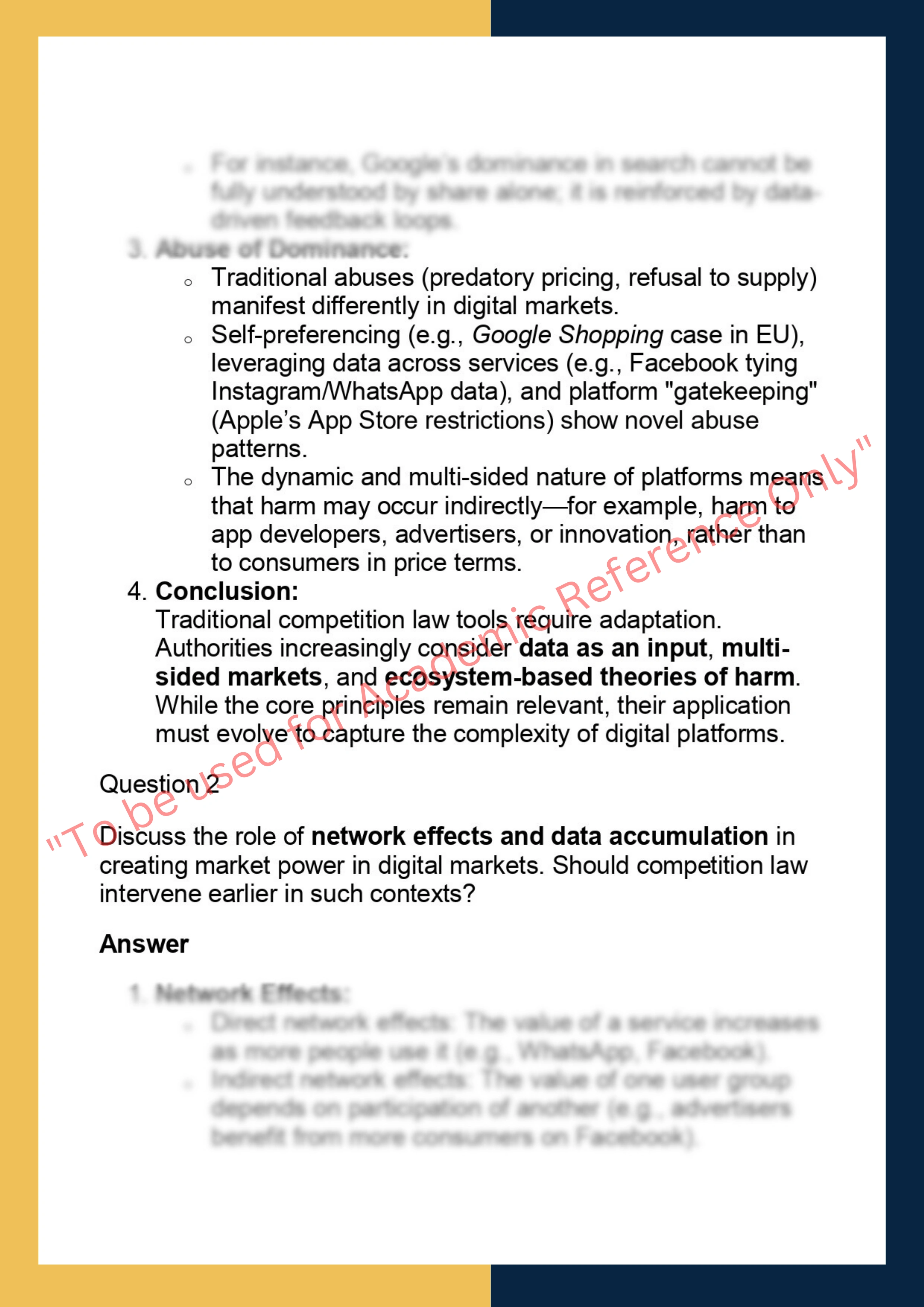 LAWS90171 – Competition in Digital Markets 1