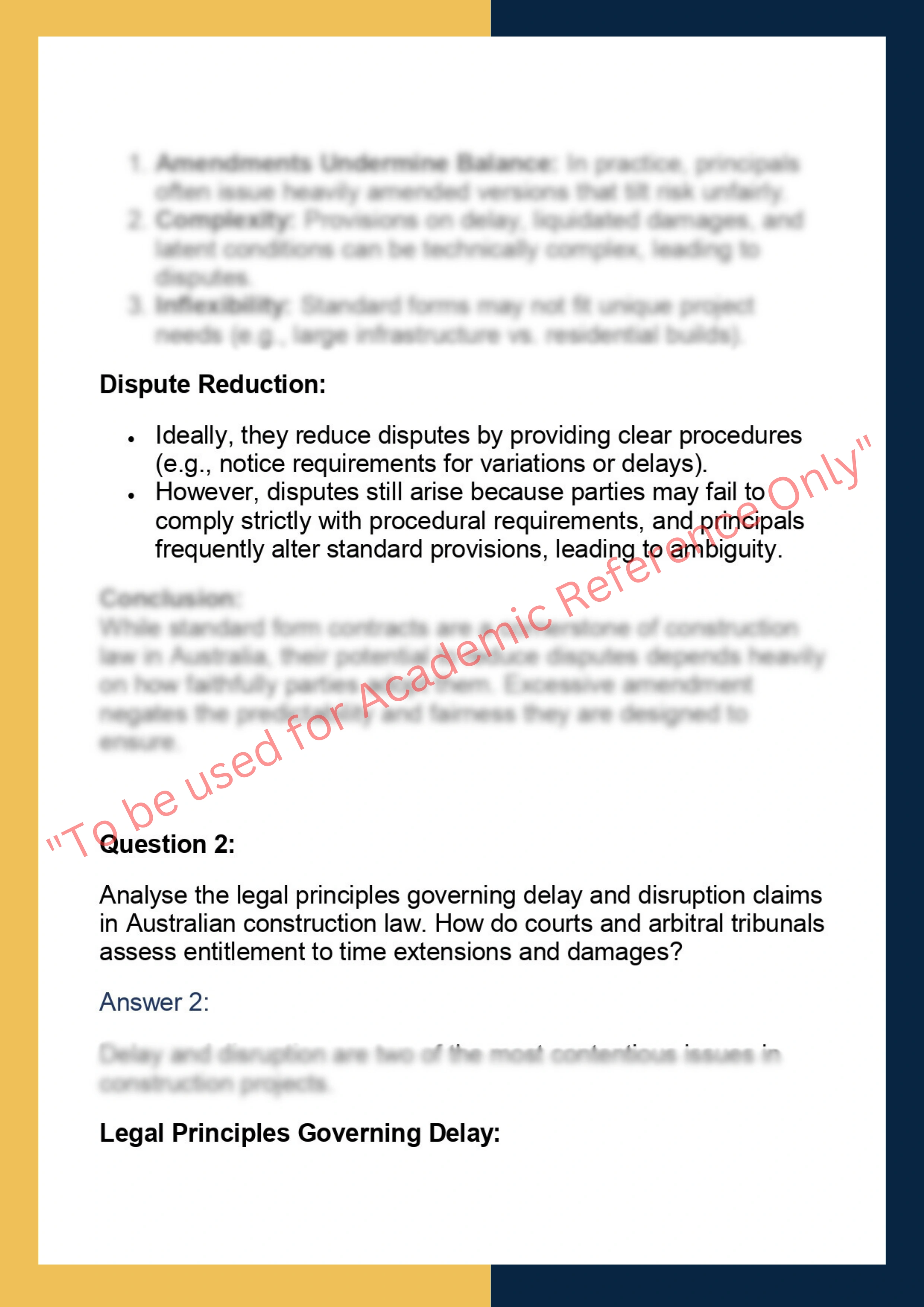 LAWS70128- Advanced Construction Law 1