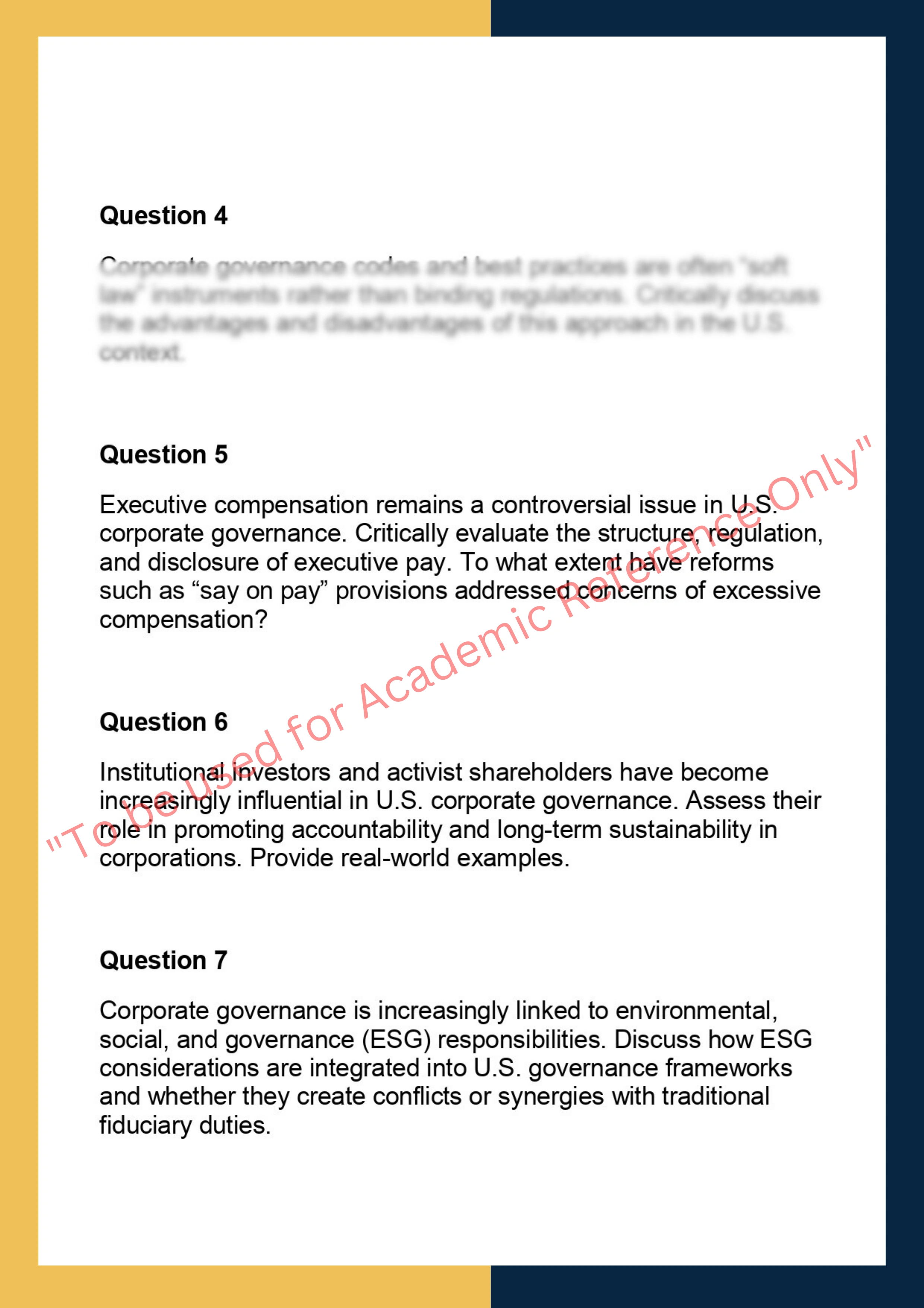 SOLM023 –  Corporate Governance: Operation and Practice 1