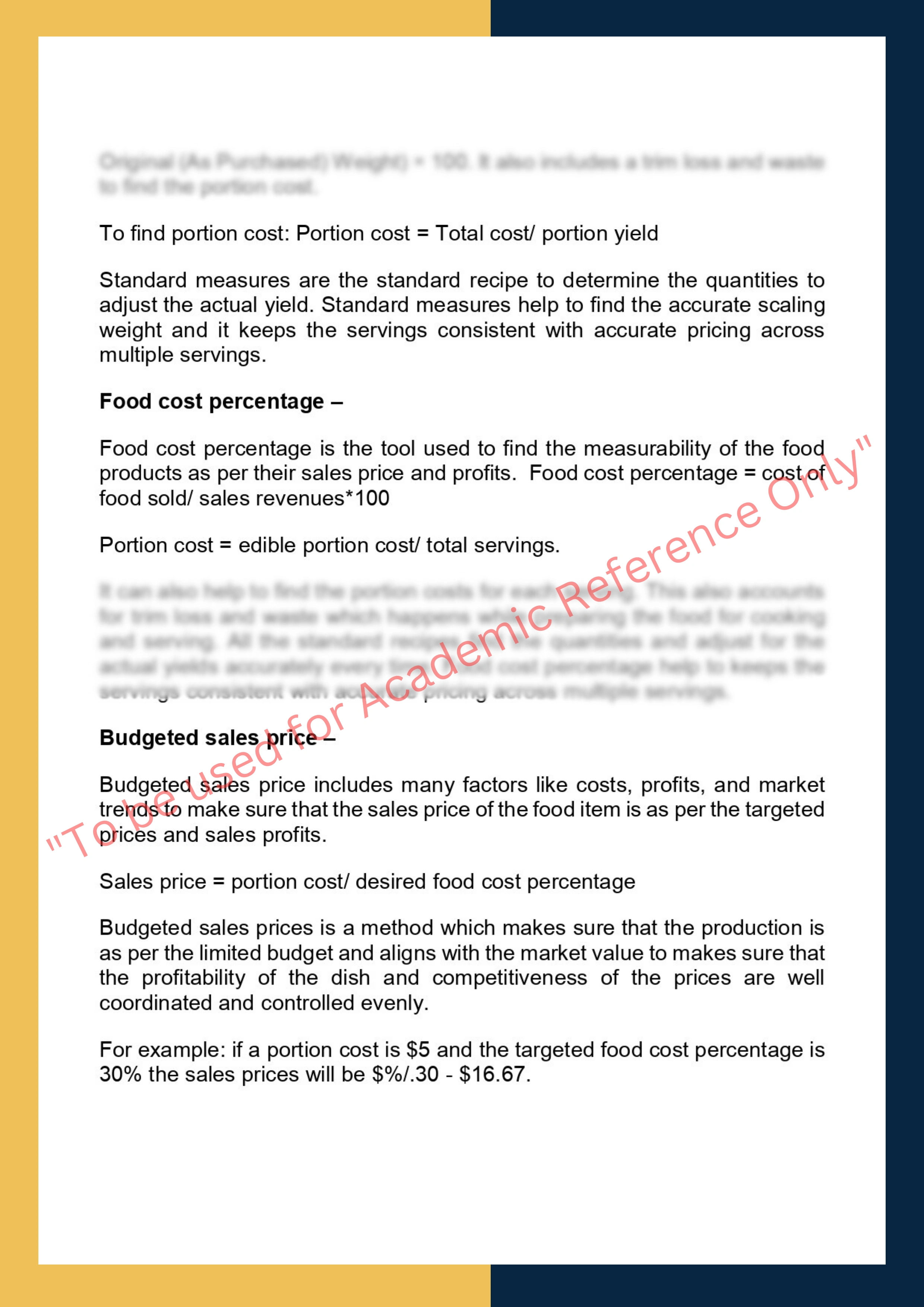 Assignment sample solution of SITHKOP012 - Develop menus for special dietary requirements 1