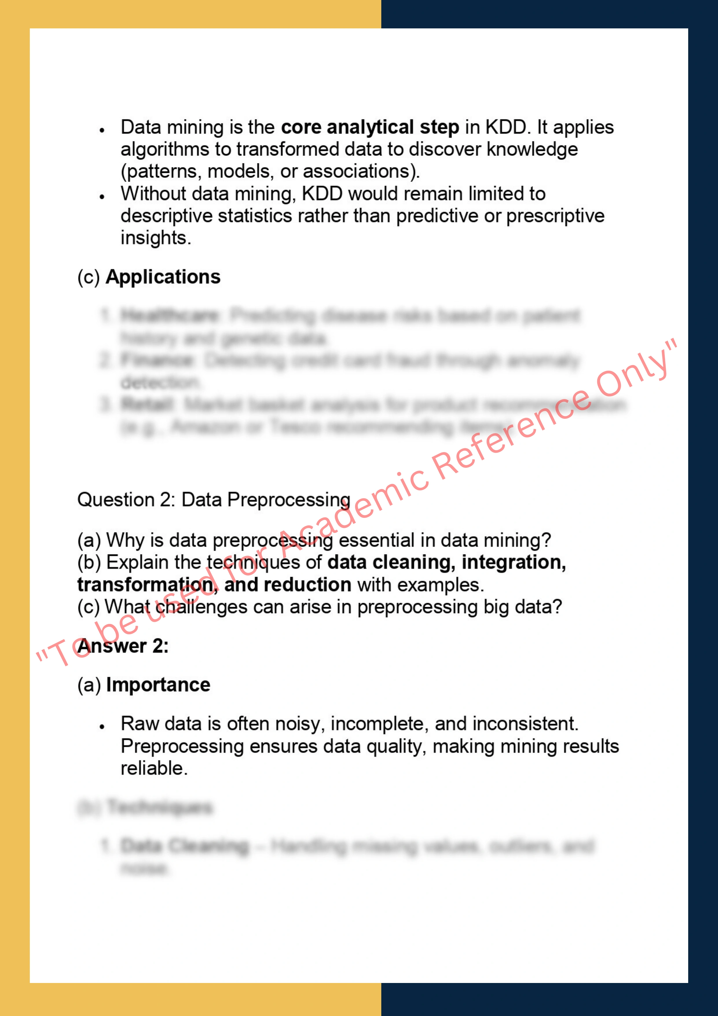 CSC-272 – Introduction to Data Mining 1