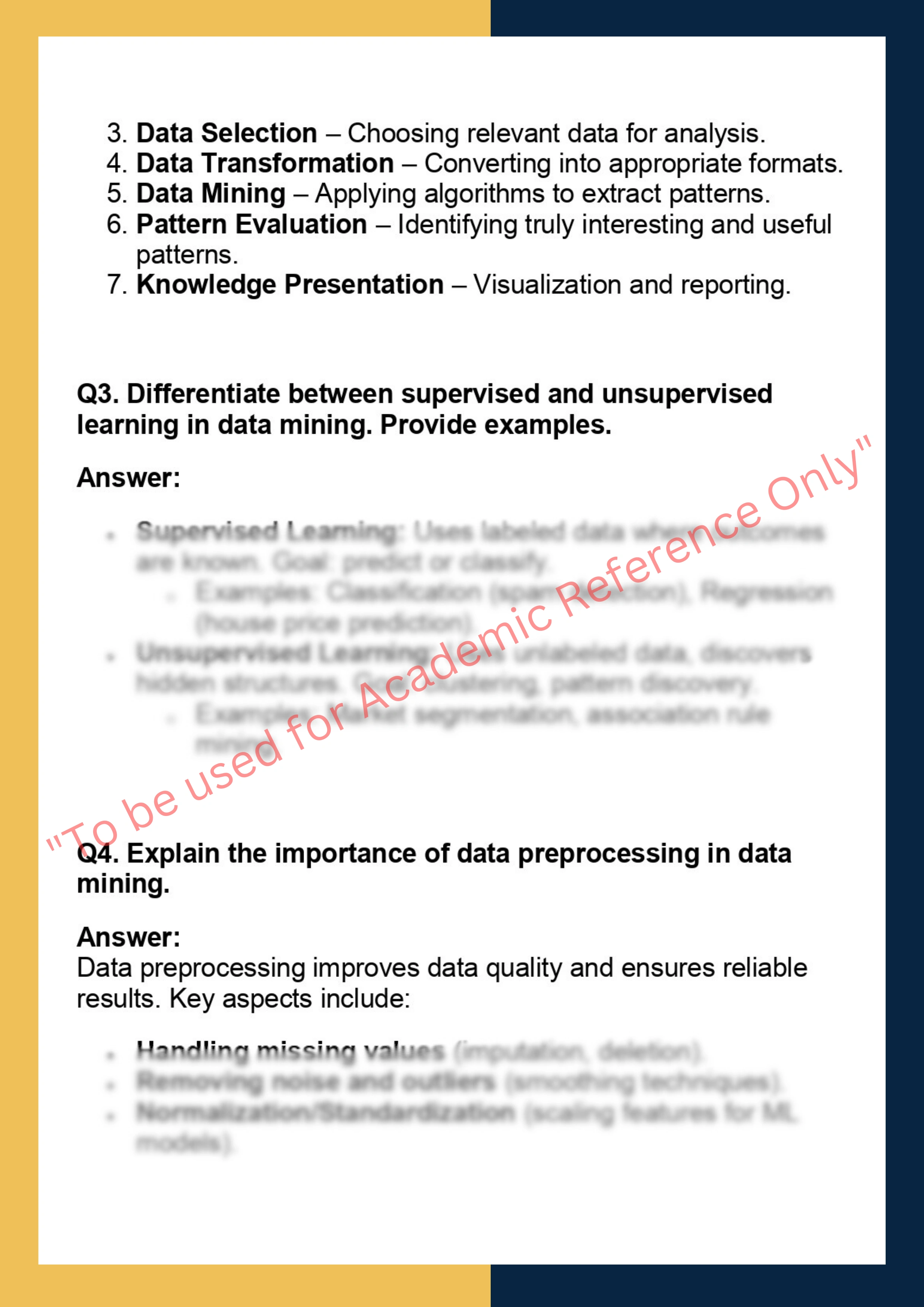 CSCI 543 –  Data Mining 1