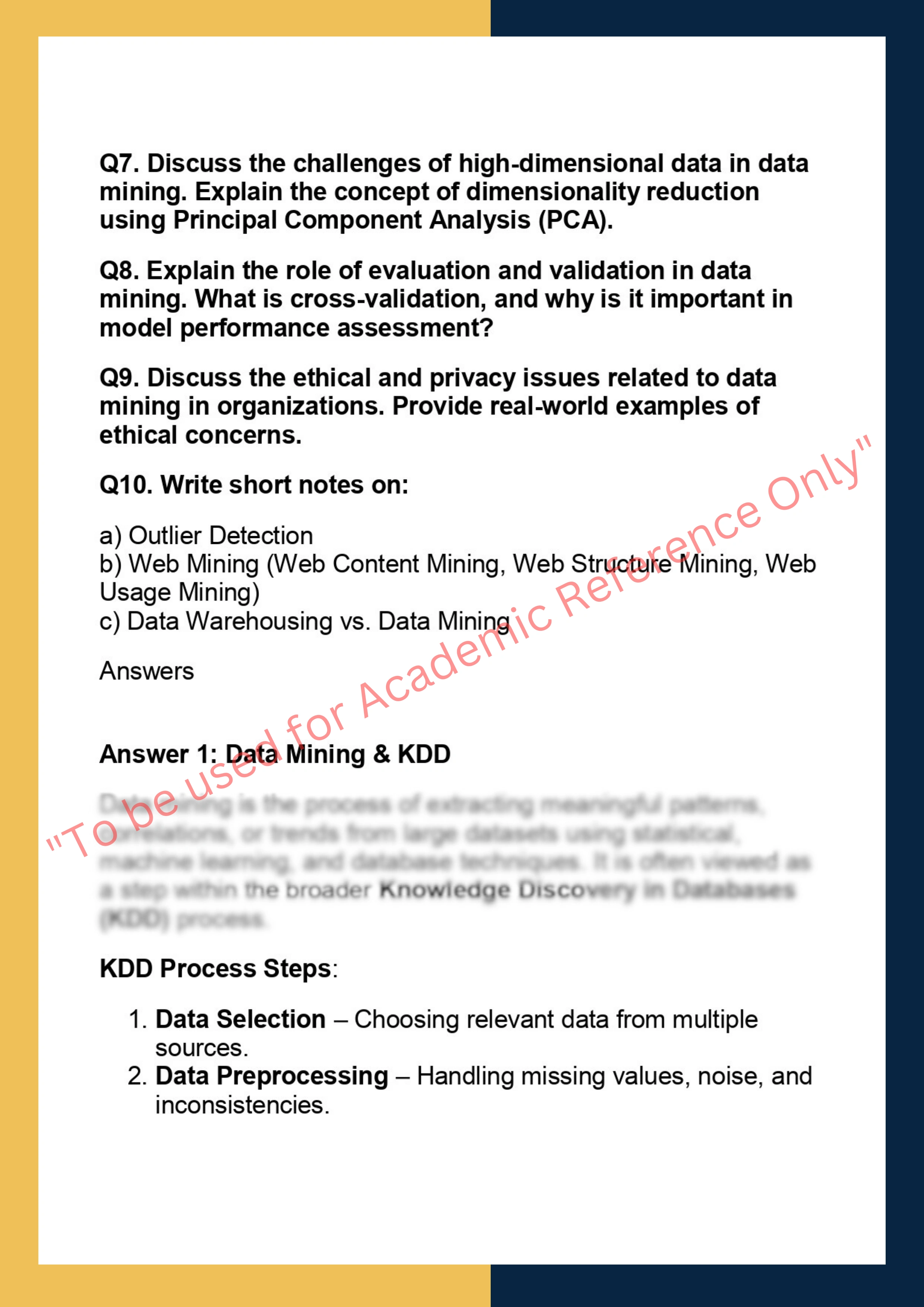 CSE 5401 –  Data Mining 1