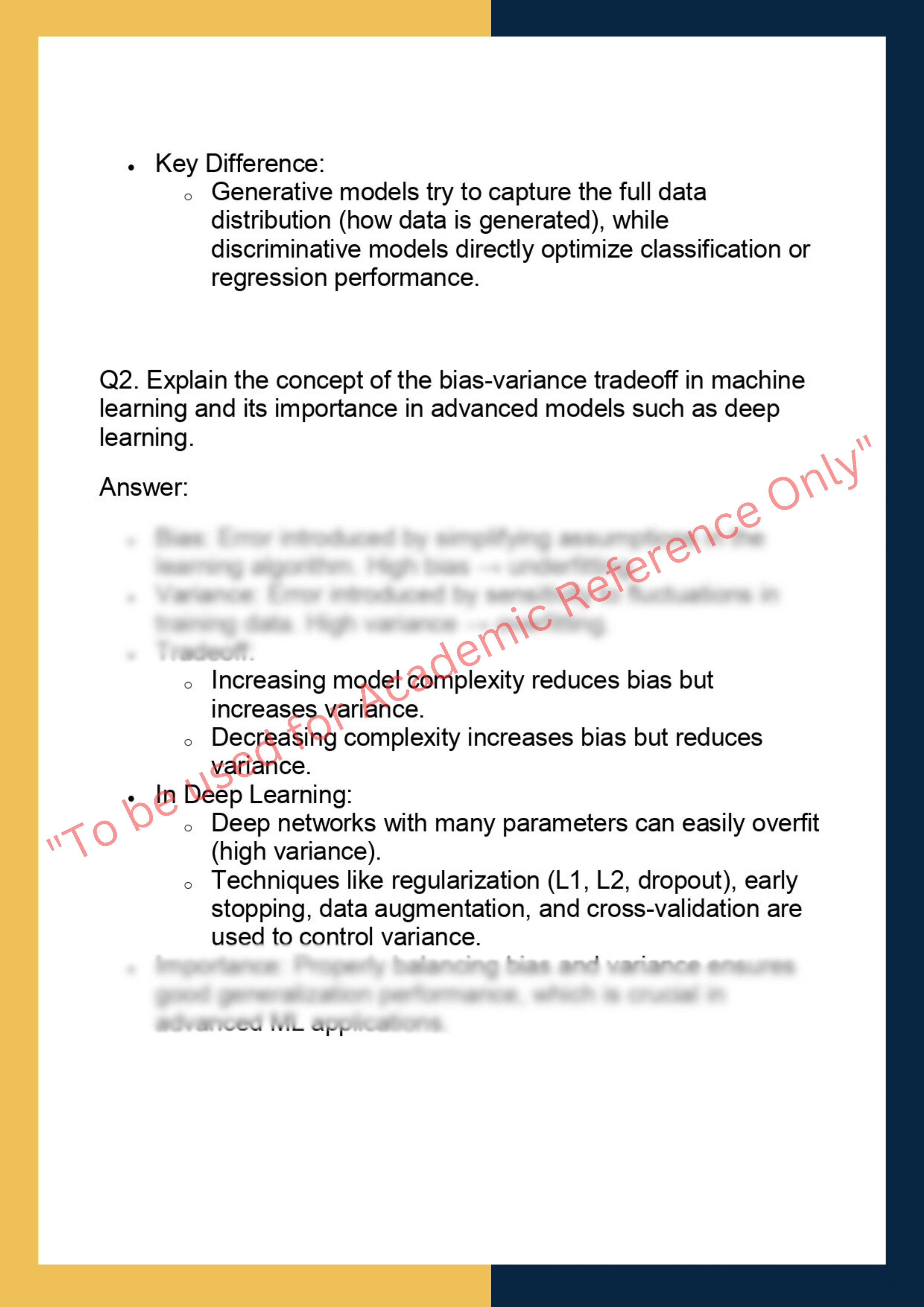 CS 689 – Advanced Machine Learning 1