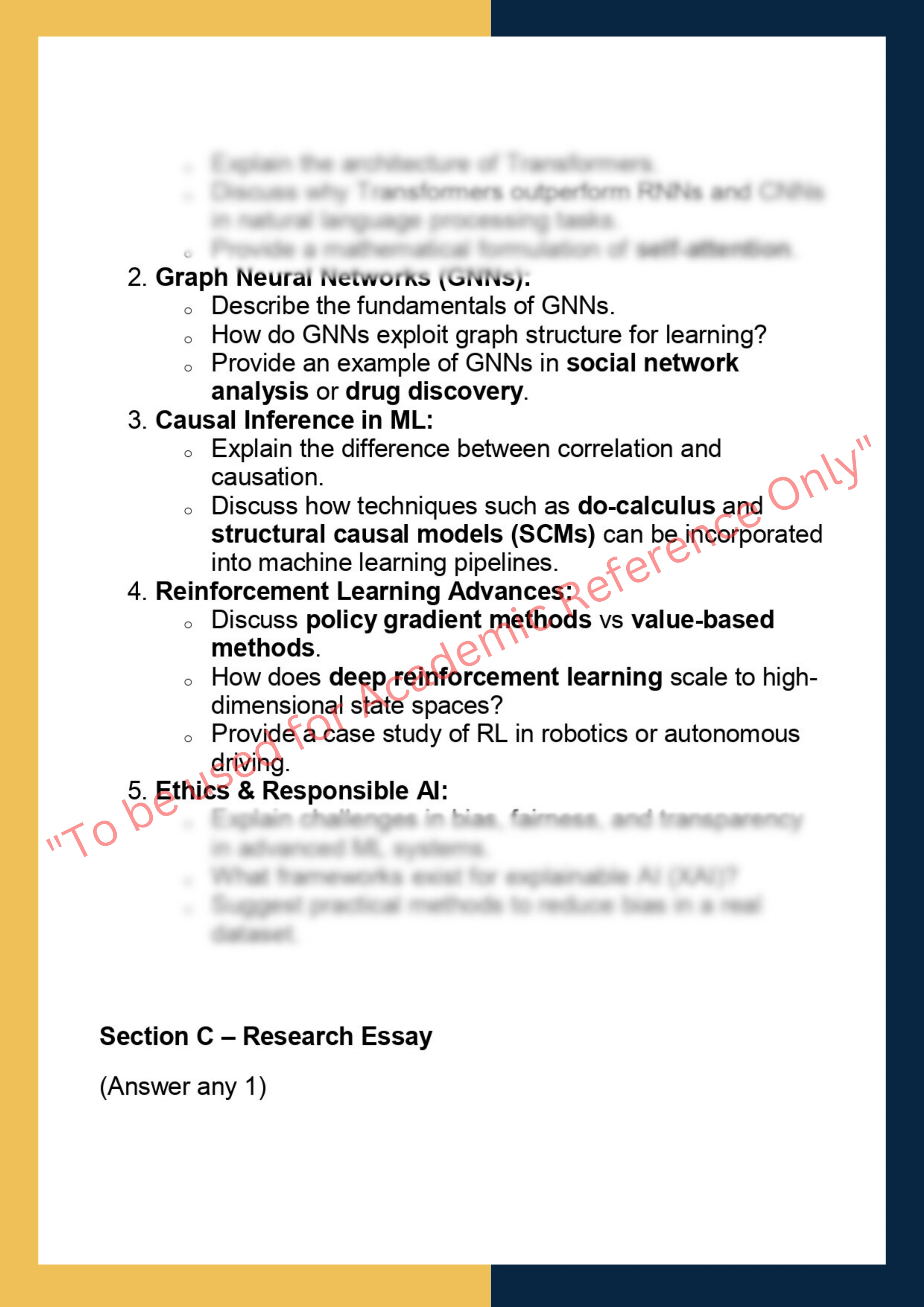 CSE 291– Advanced Topics in Machine  Learning 1