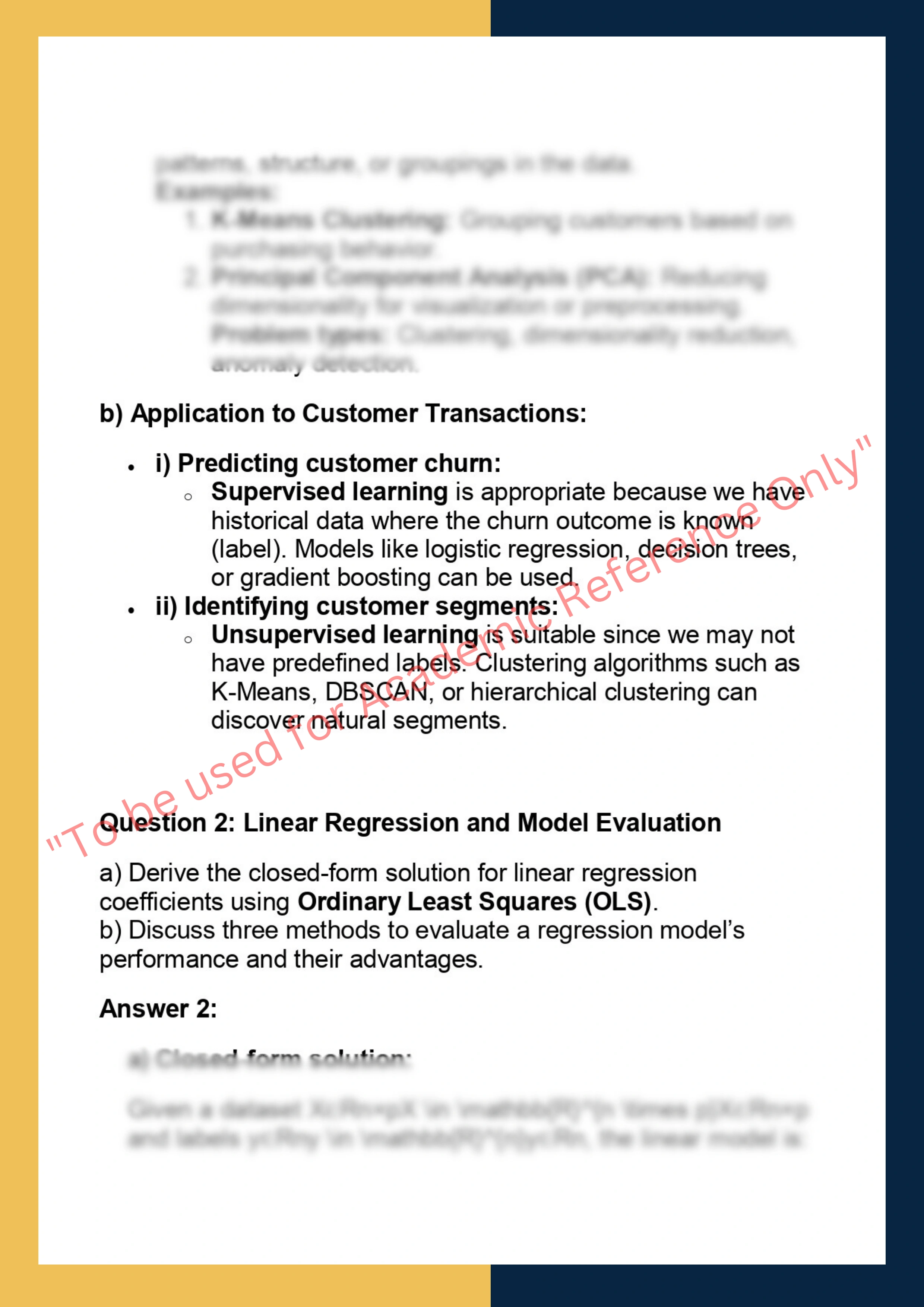 COMP0050 – Introduction to Machine Learning  for Data Science 1