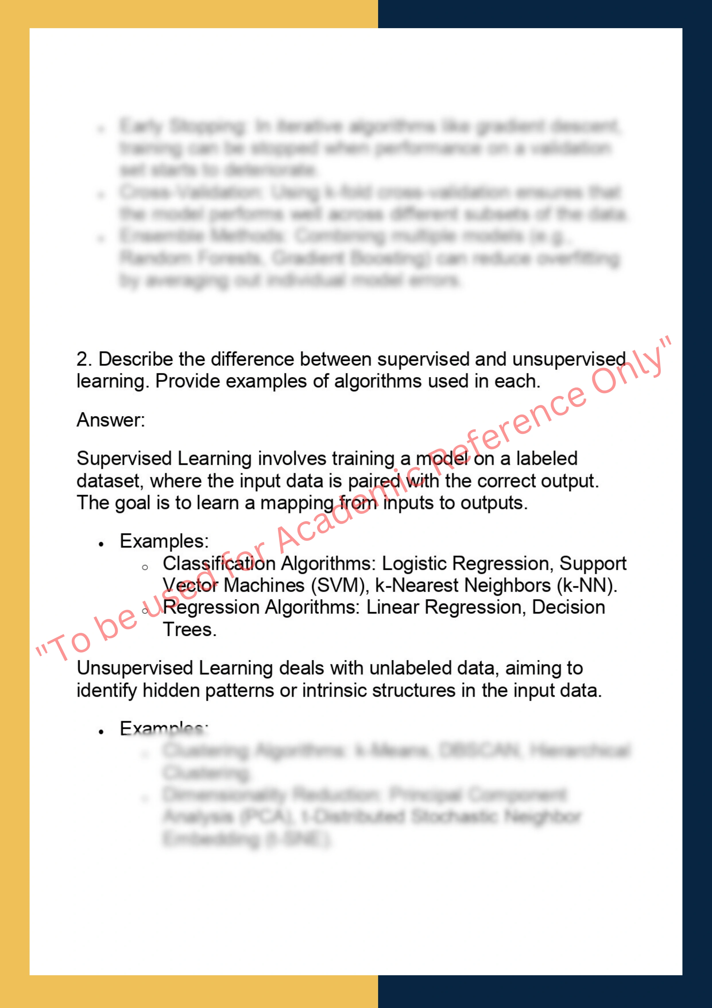 COMP5318 – Machine Learning and Data Mining 1