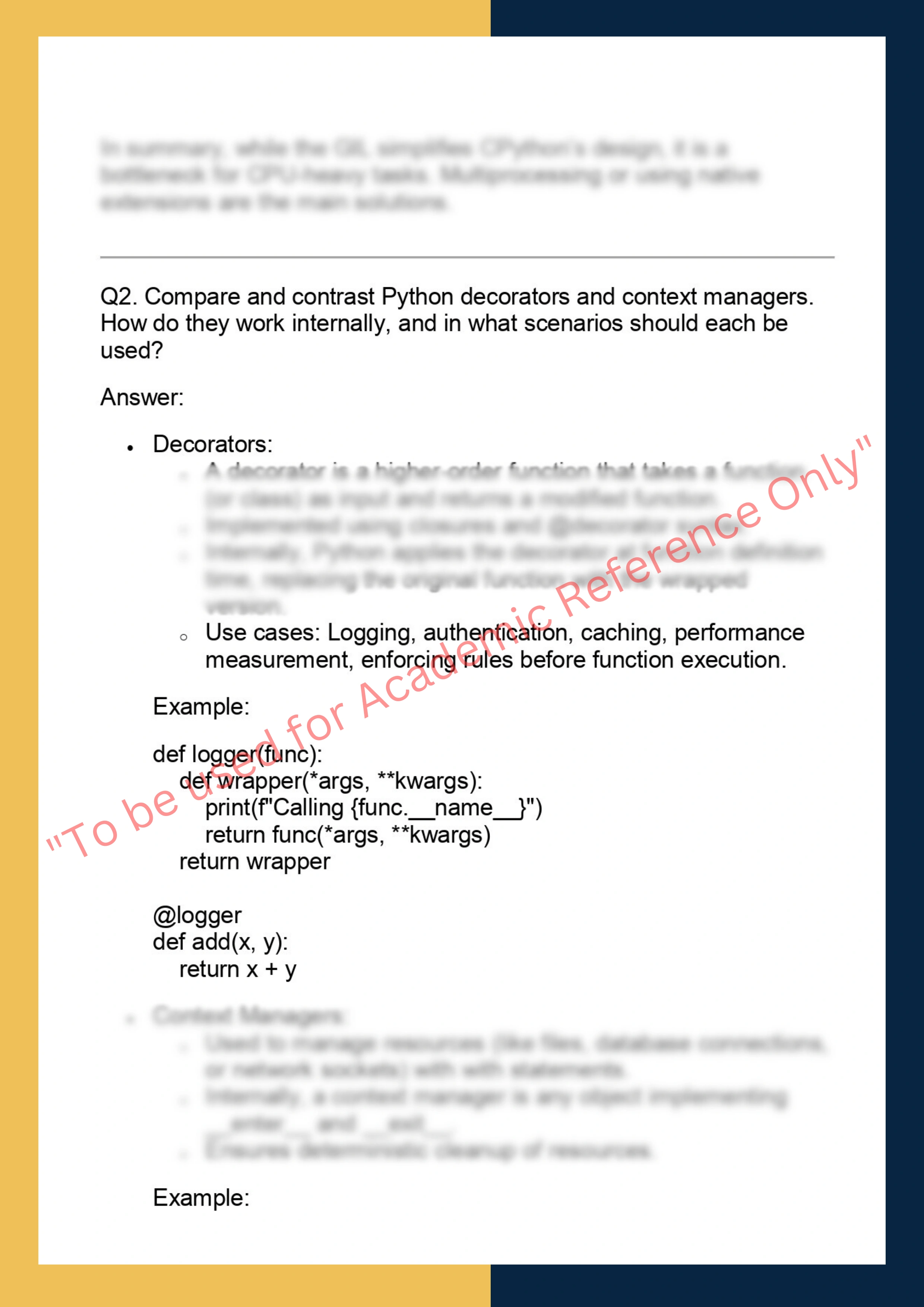 CS701 – Advanced Python Programming 1