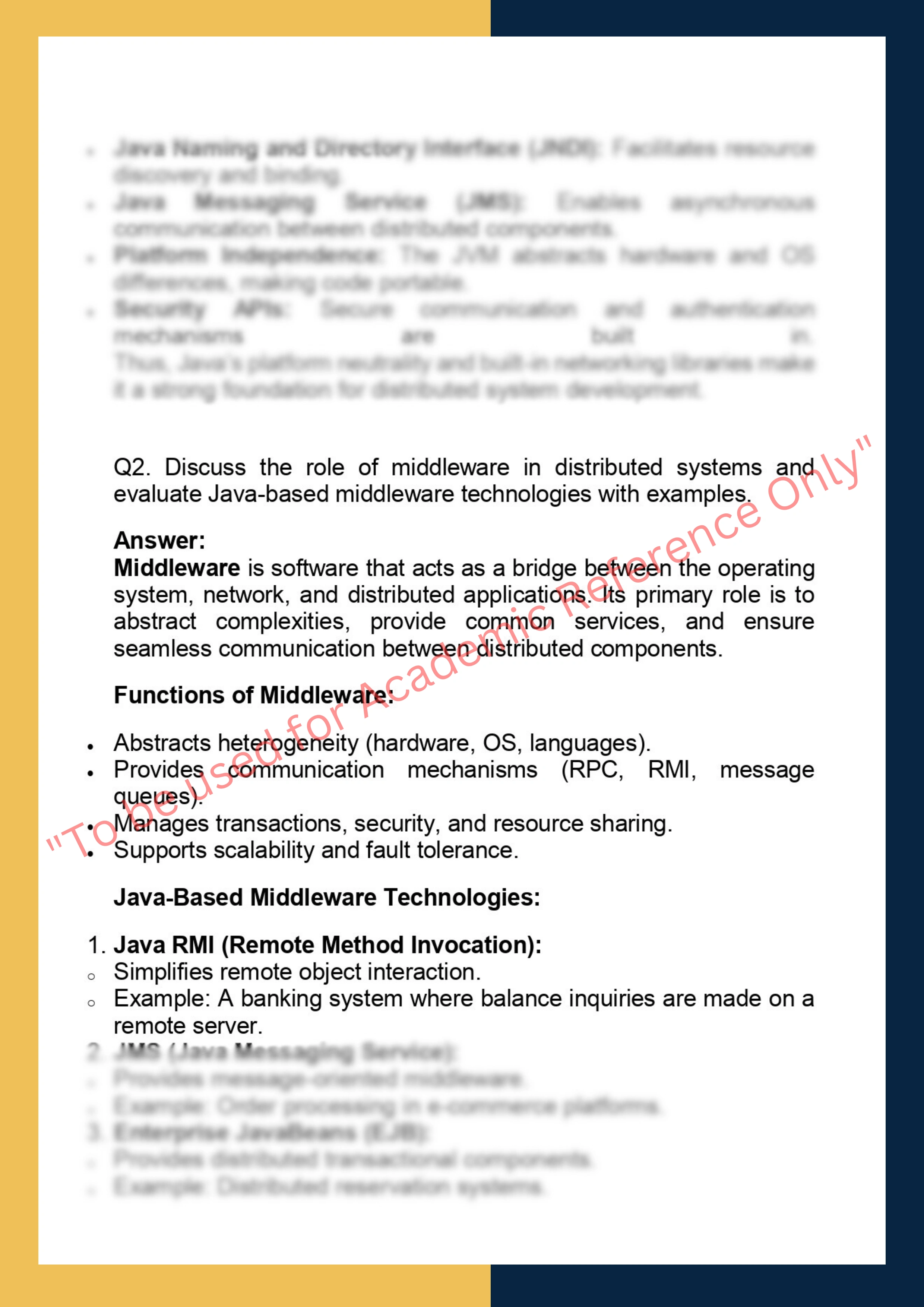 DSJ605 Distributed Systems using Java 1
