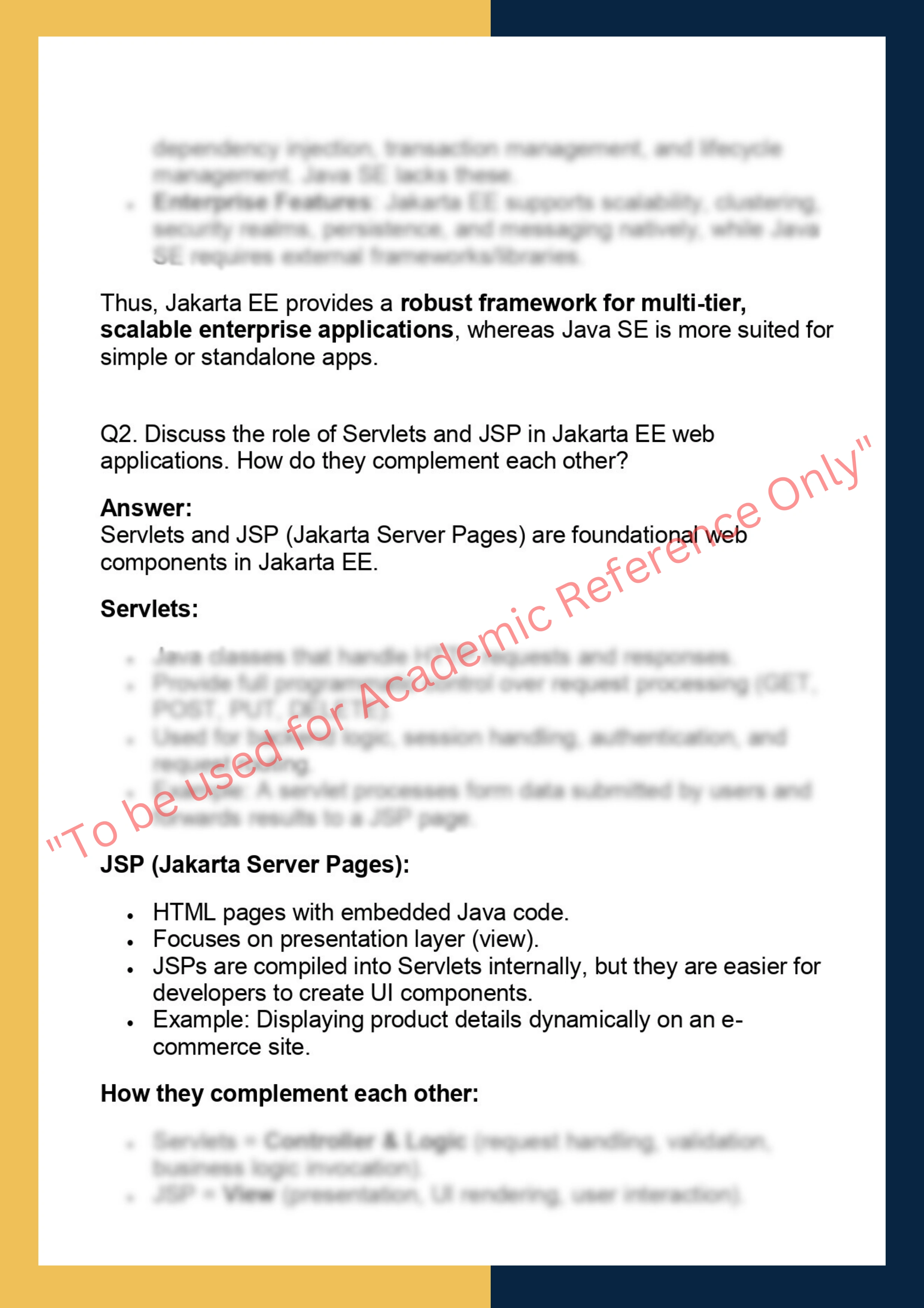 EJE606 –  Enterprise Java 1