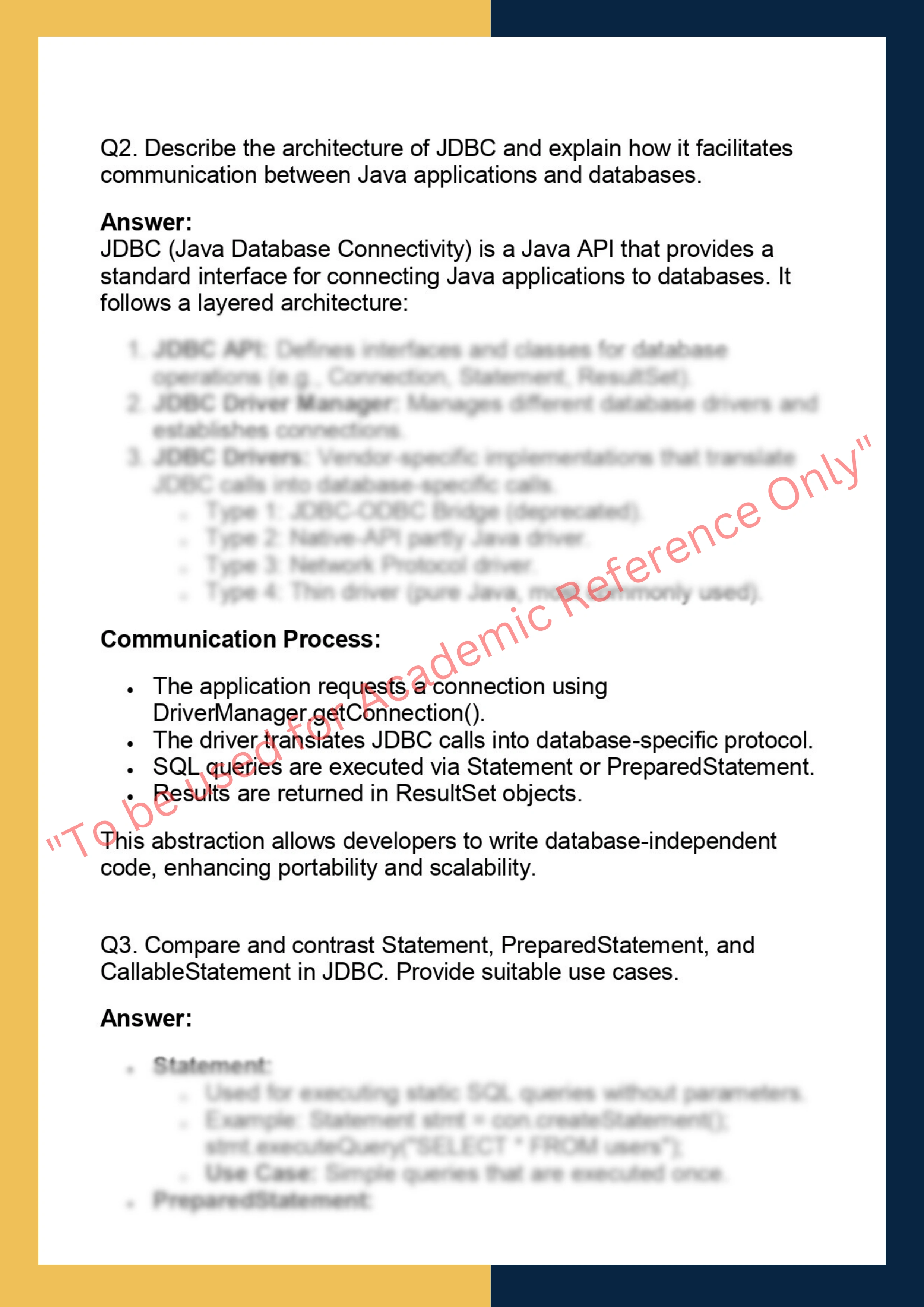 DBJ608 – Database Systems & JDBC 1
