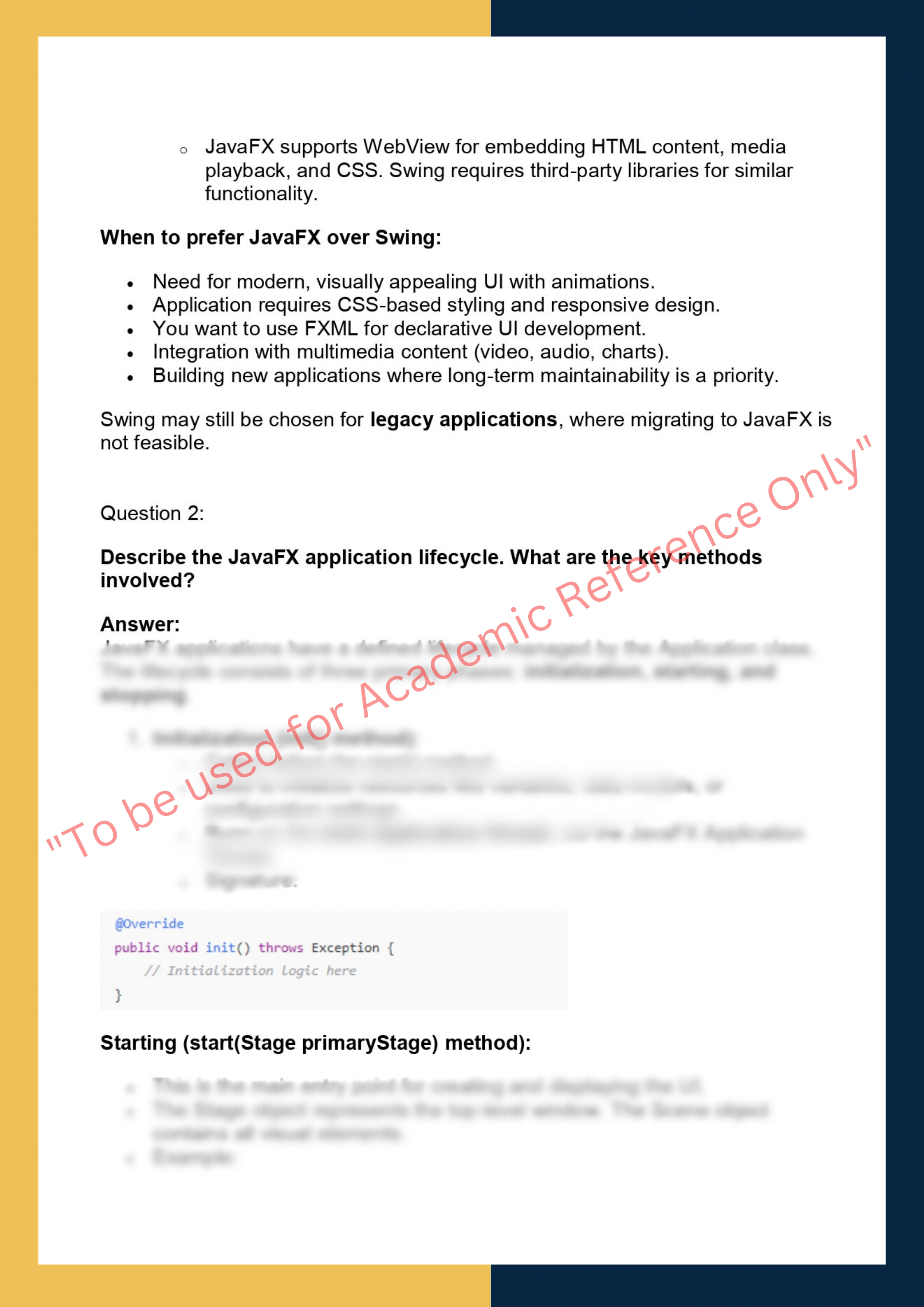 GJD610 – GUI Development with JavaFX & Swing 1