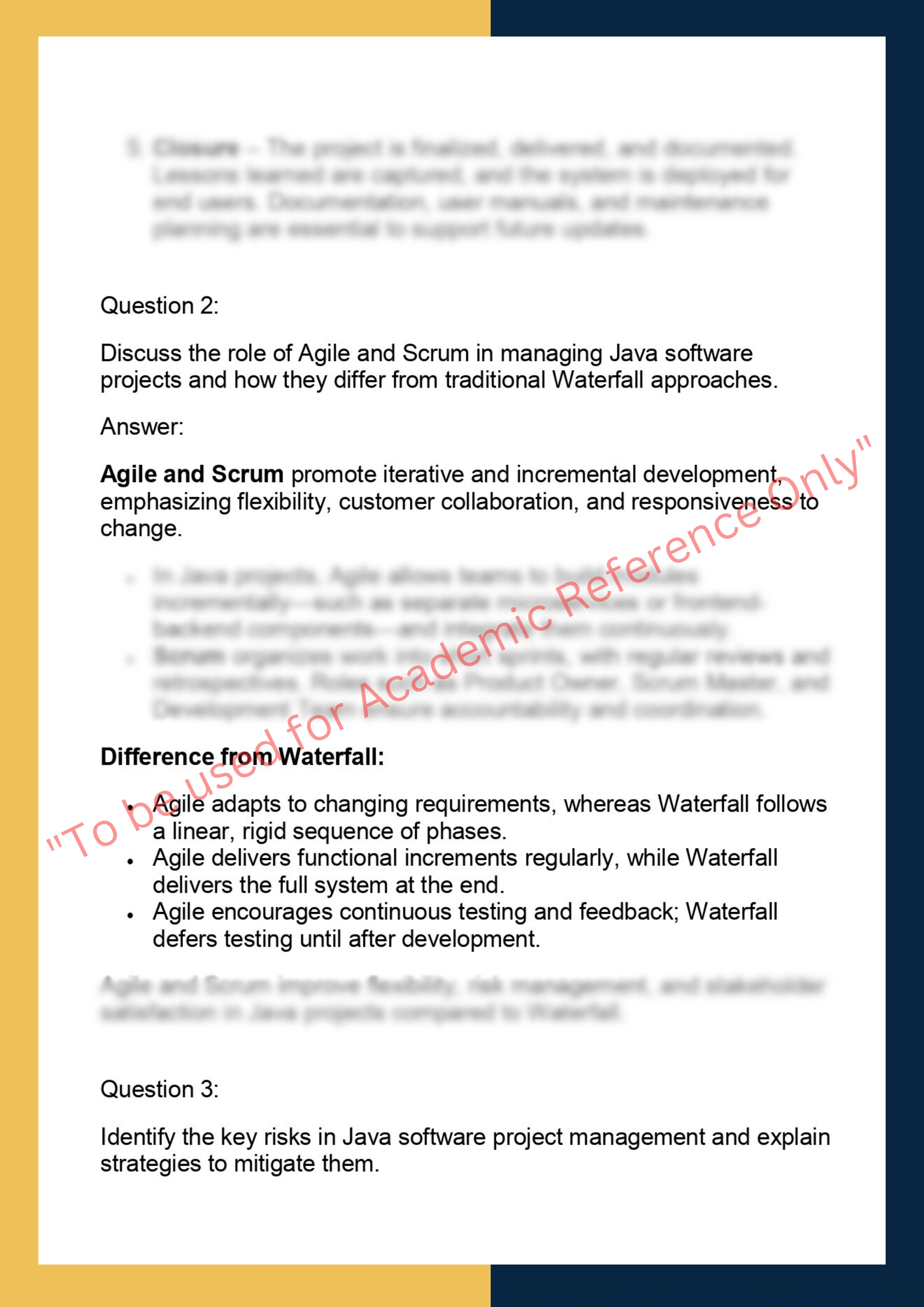 SPJM624 – Software Project Management for  Java Applications 1