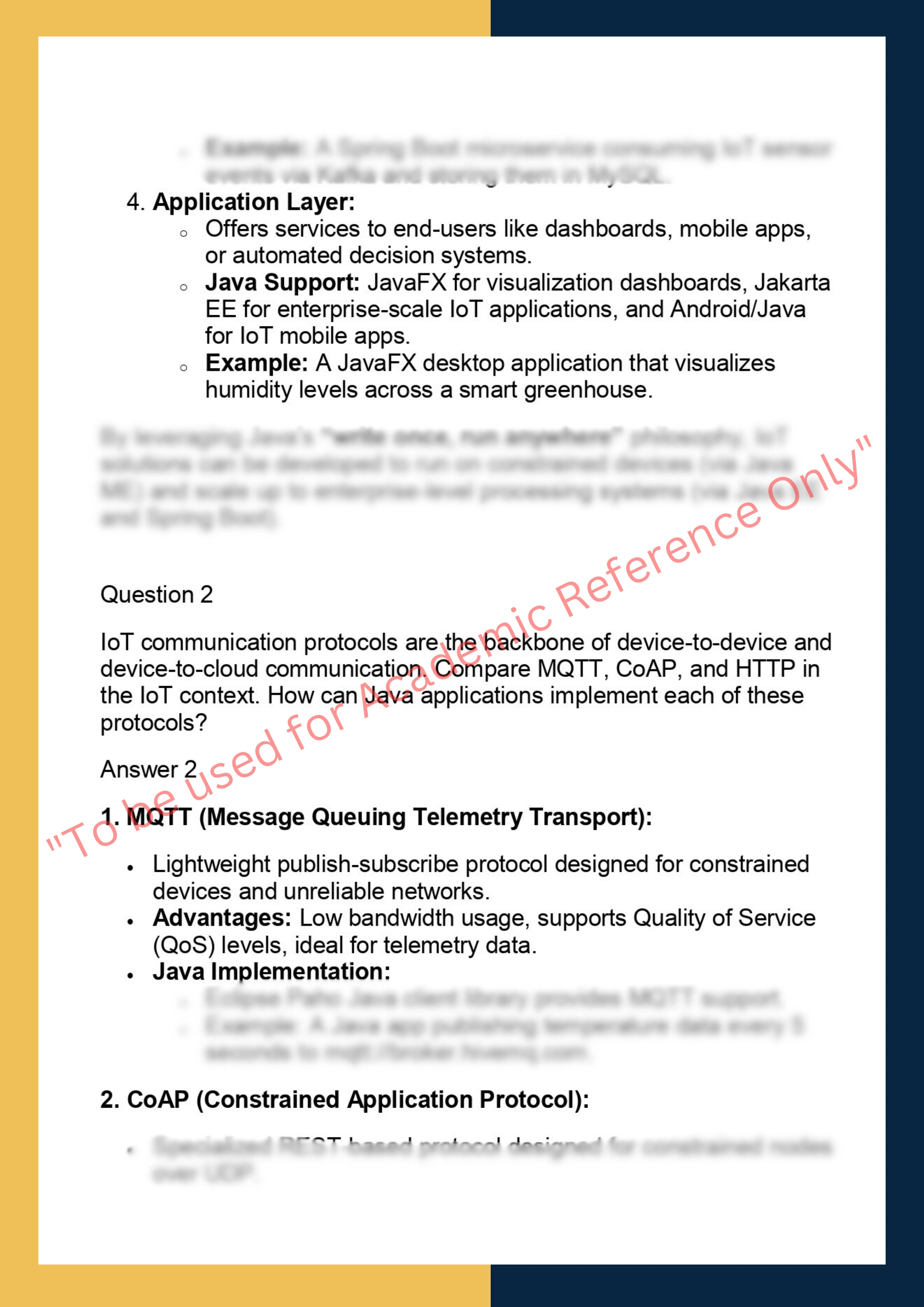 IOTJ627 – Internet of Things (IoT) using Java 1