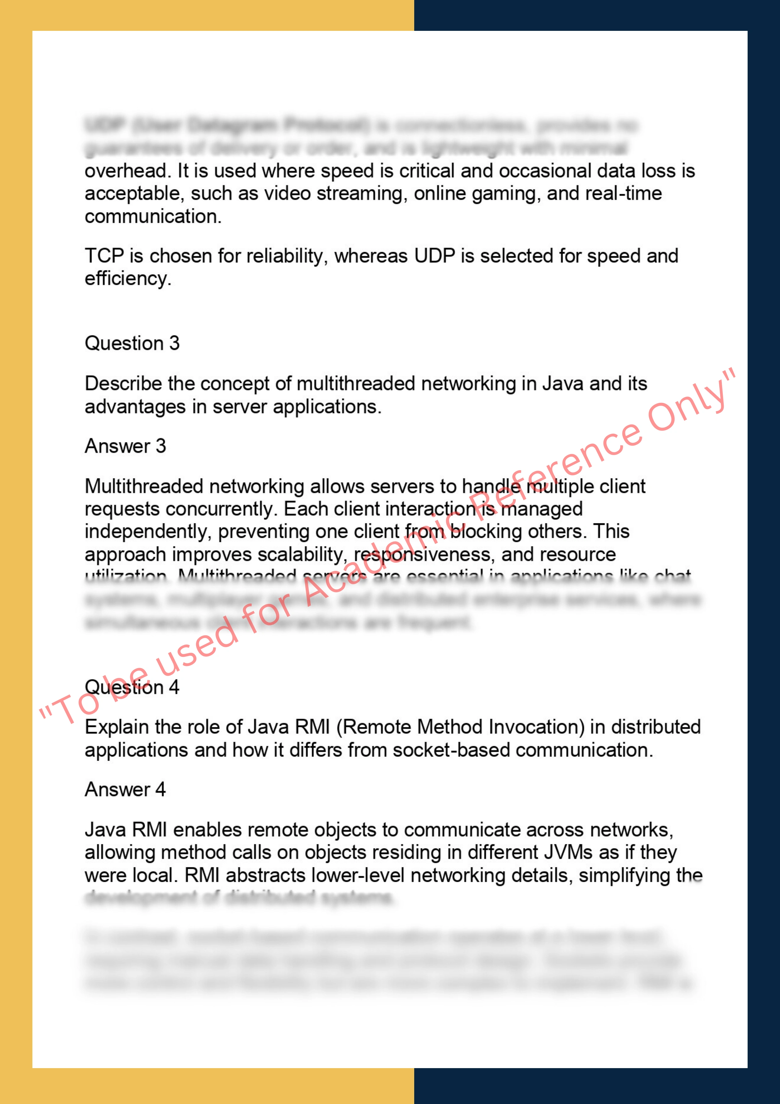 ANPJ628 – Advanced Networking & Protocols  in Java 1