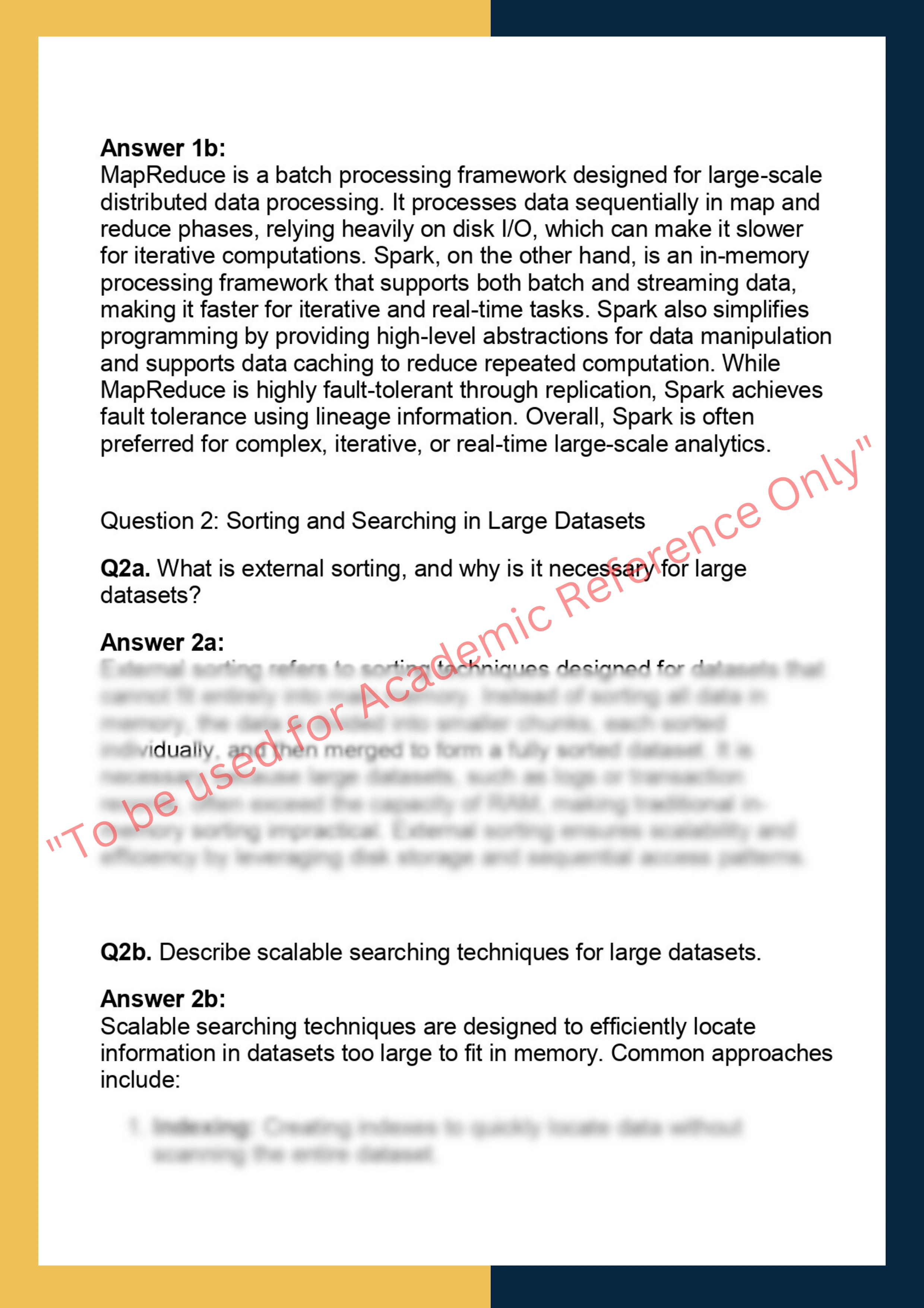 ALDJ635 – Algorithms for Large-Scale Data in  Java 1