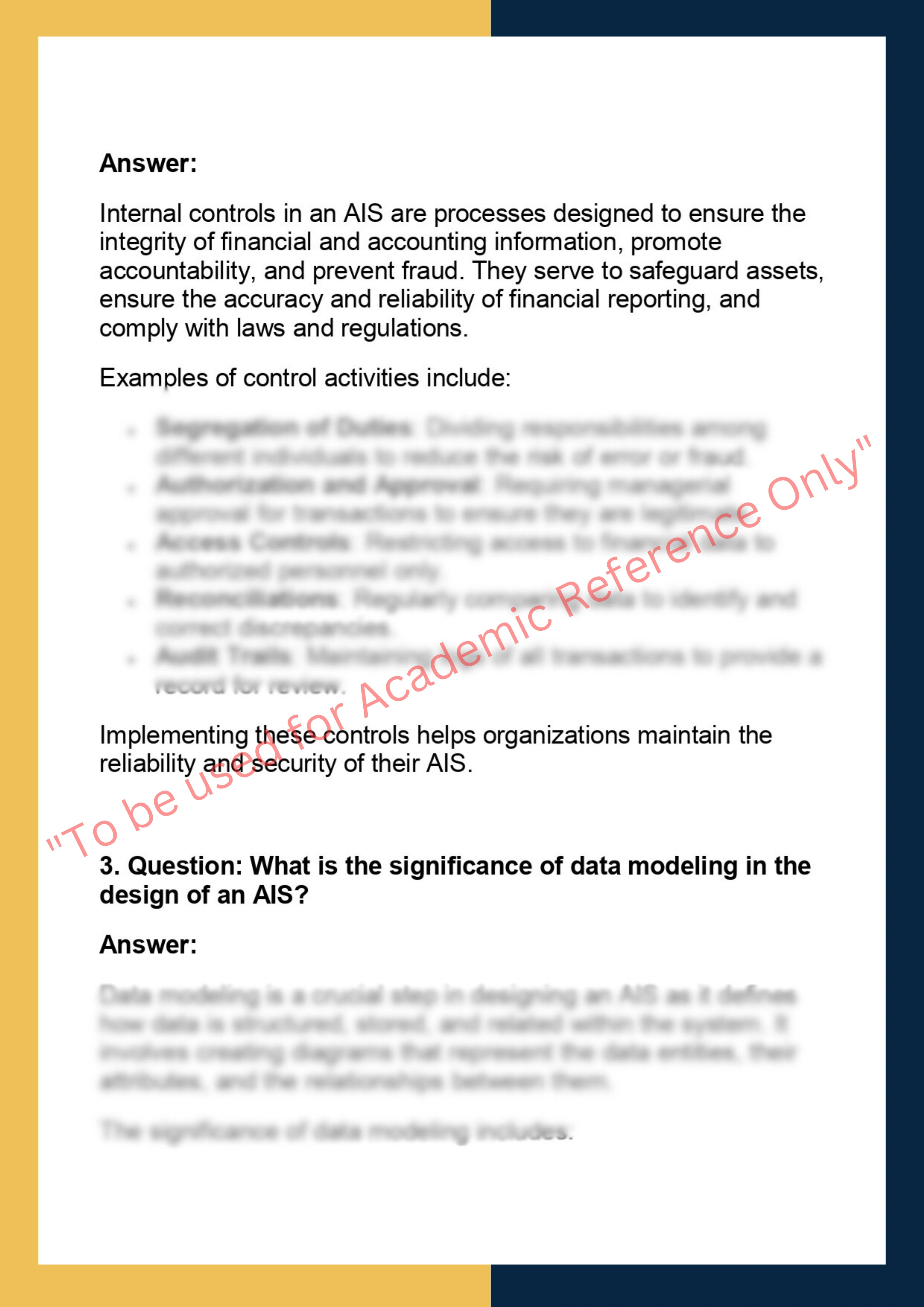 ACCT5532 - Accounting Information Systems 1